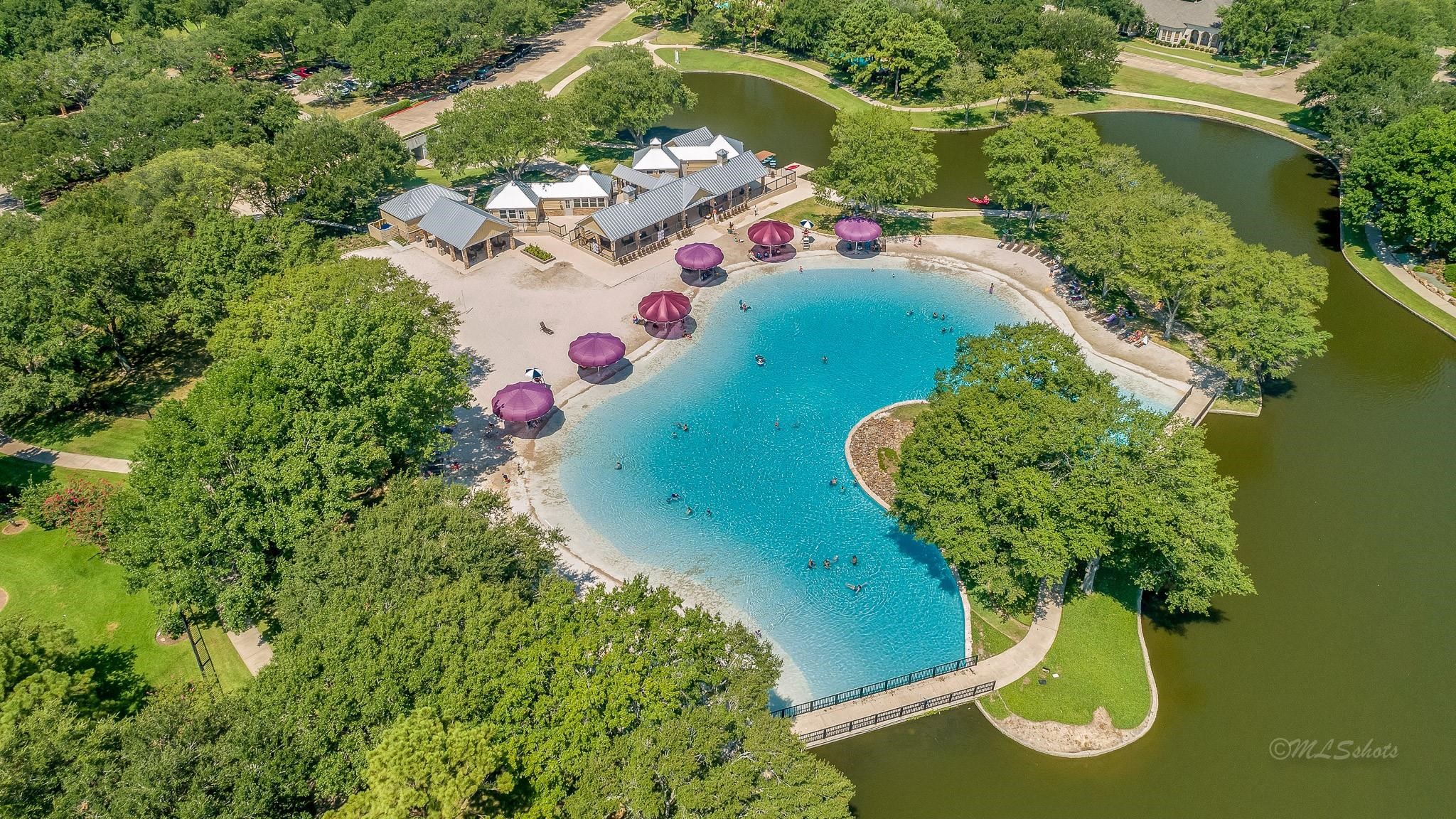 Aerial view of the Beach Club