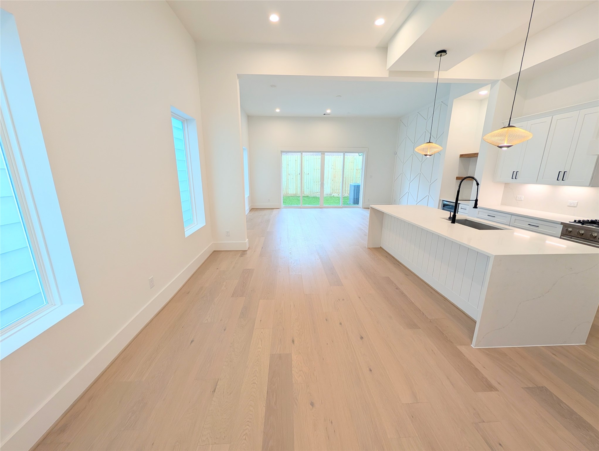 Large dining area open to the living area and kitchen, perfect for entertaining,