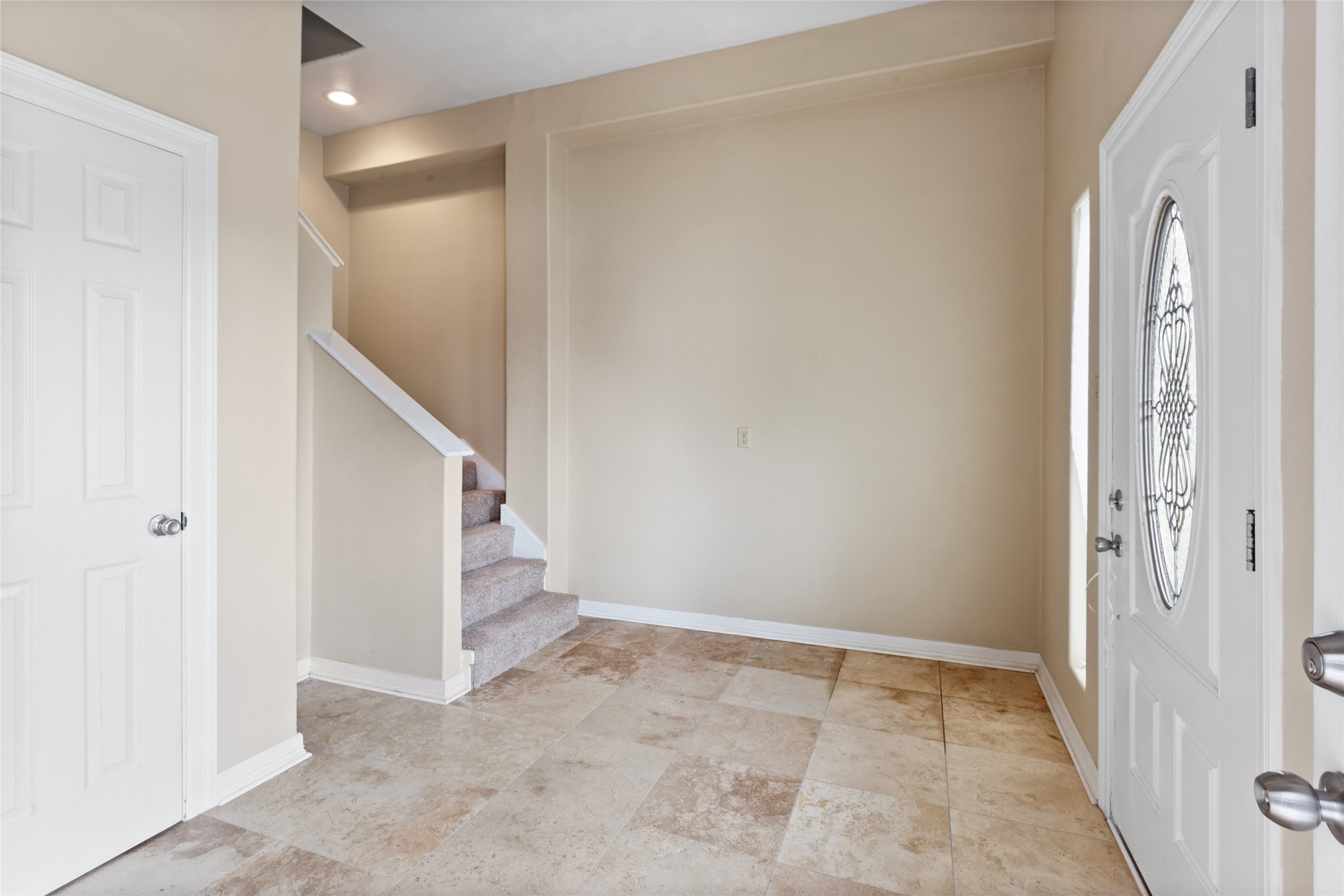 First floor foyer/entry to second floor