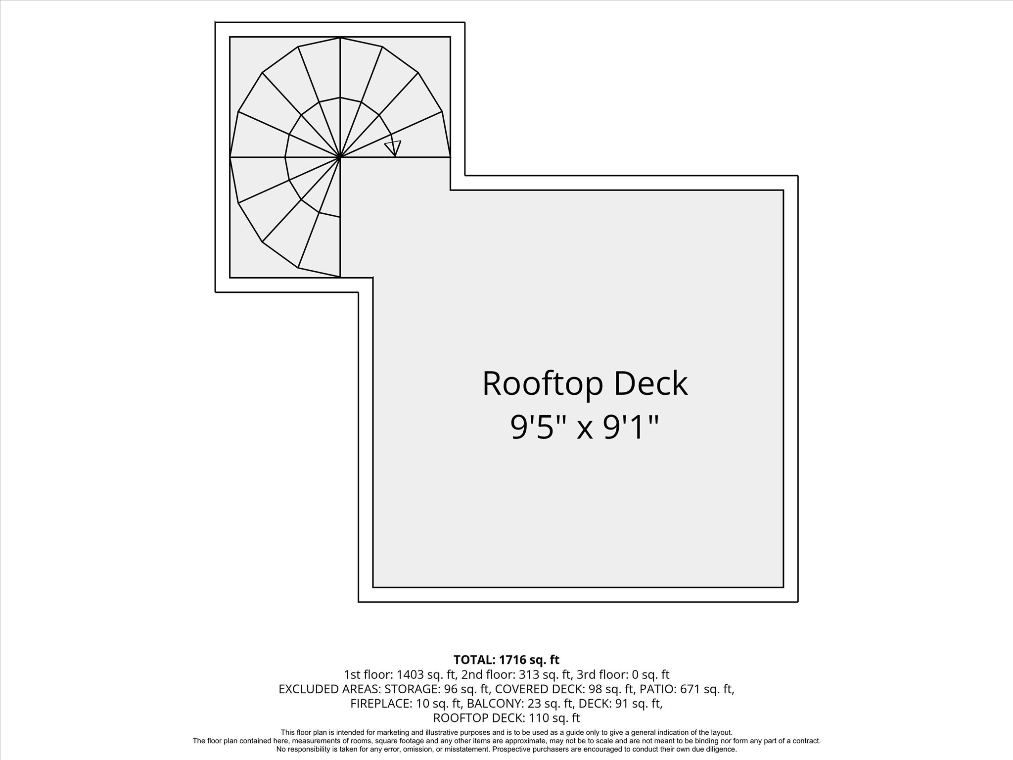 Roof top deck