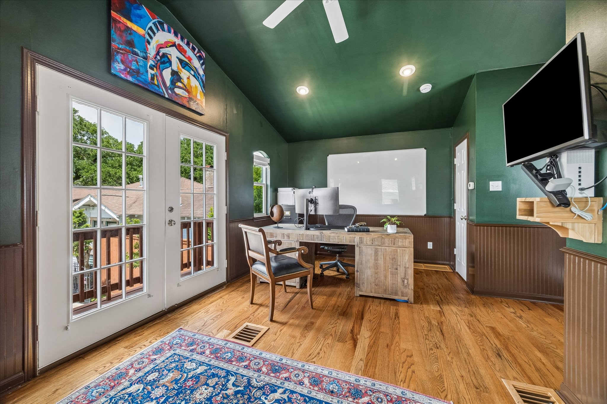 Versatile flex space perfect for an office, guest suite, or workout room.