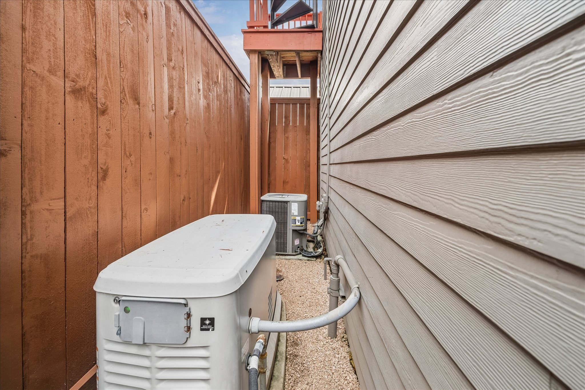 Reliable whole-house generator ensures uninterrupted power.