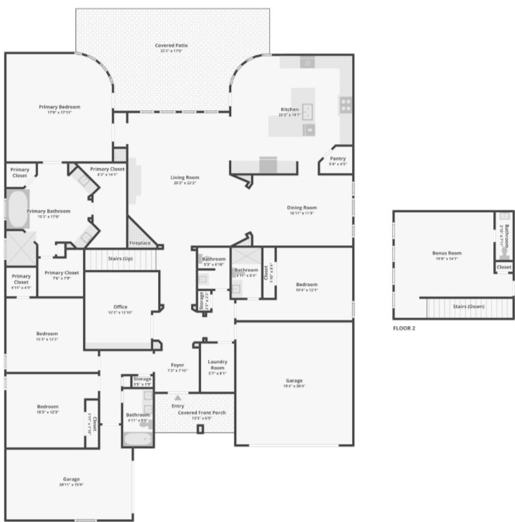 Floor plan view of this phenomenal home.