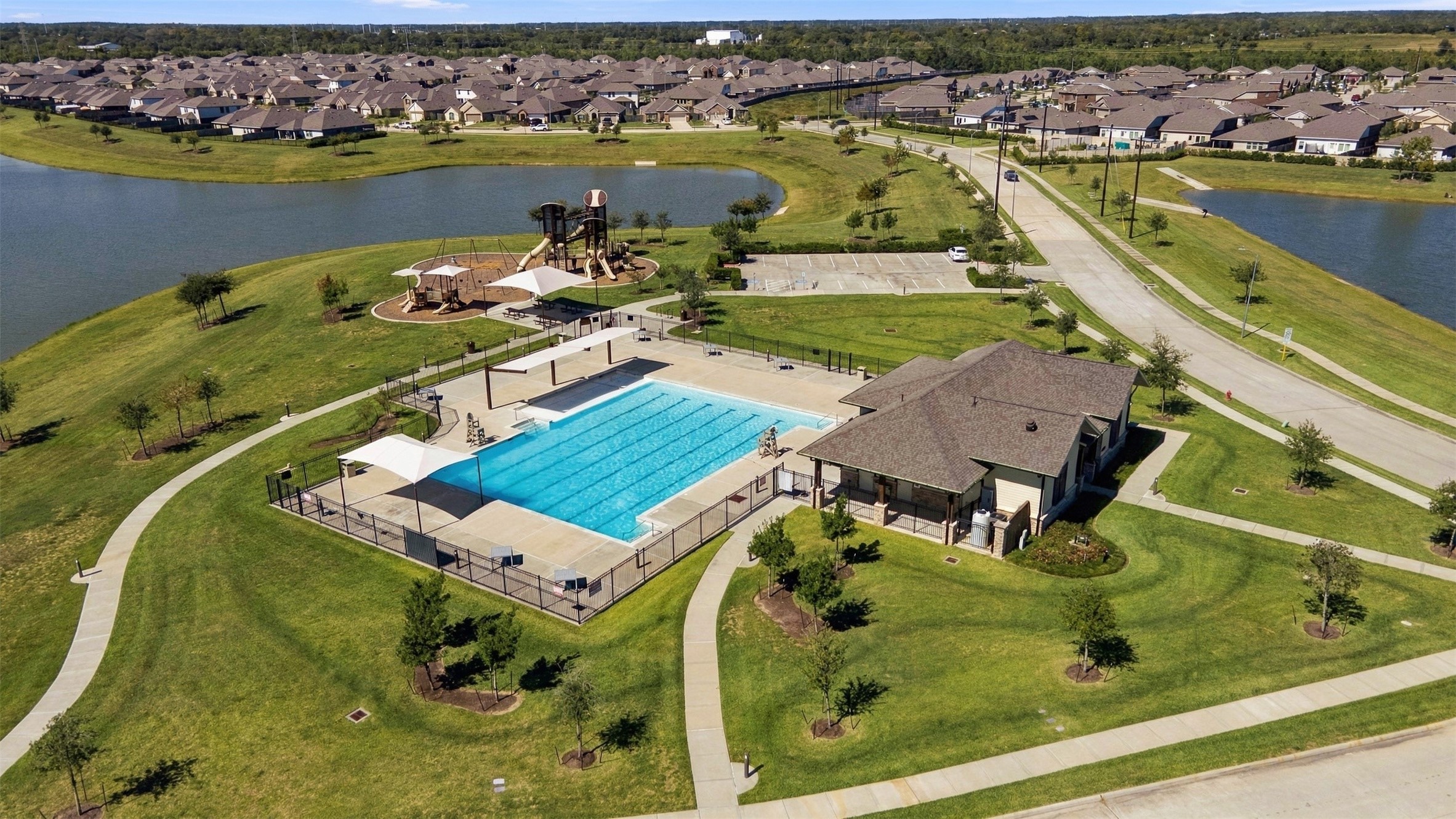 Club House / Massive Pool / Playground / Walking Trails / Lakes