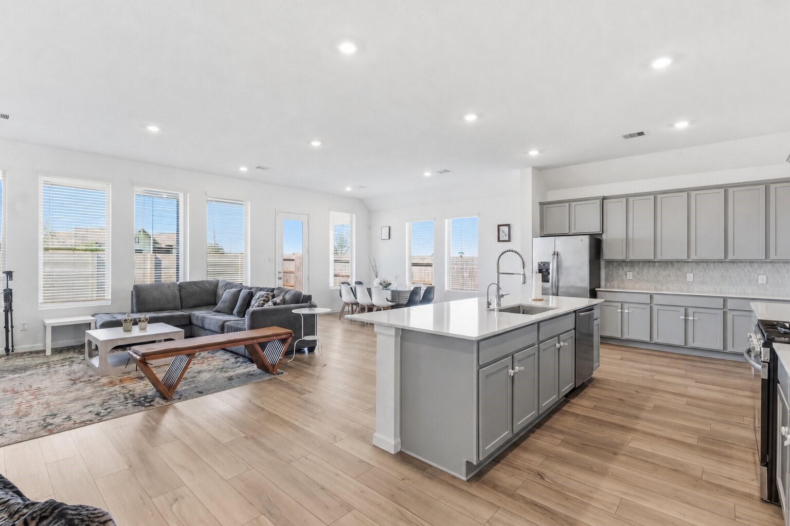 Open concept Living Area / Kitchen