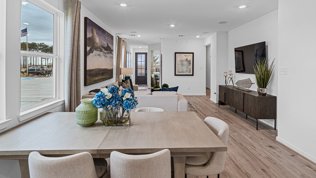 Dining room is open to family room and kitchen ideal for entertaining friends and family.
