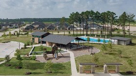 Just across the street is the neighborhood pool and playground.