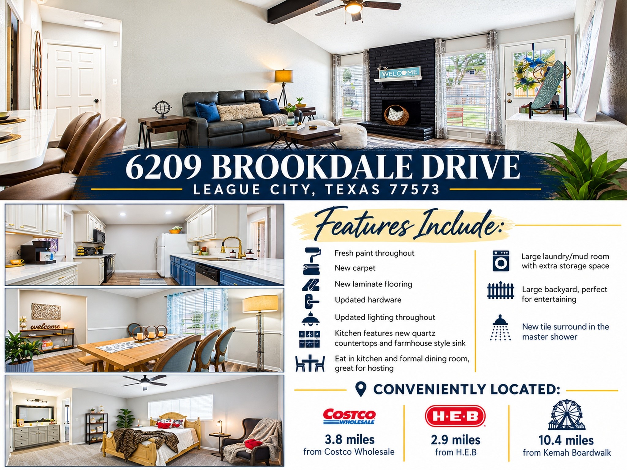 6209 Brookdale Drive, League City, TX 77573 6209 Brookdale Drive, League City, TX 77573