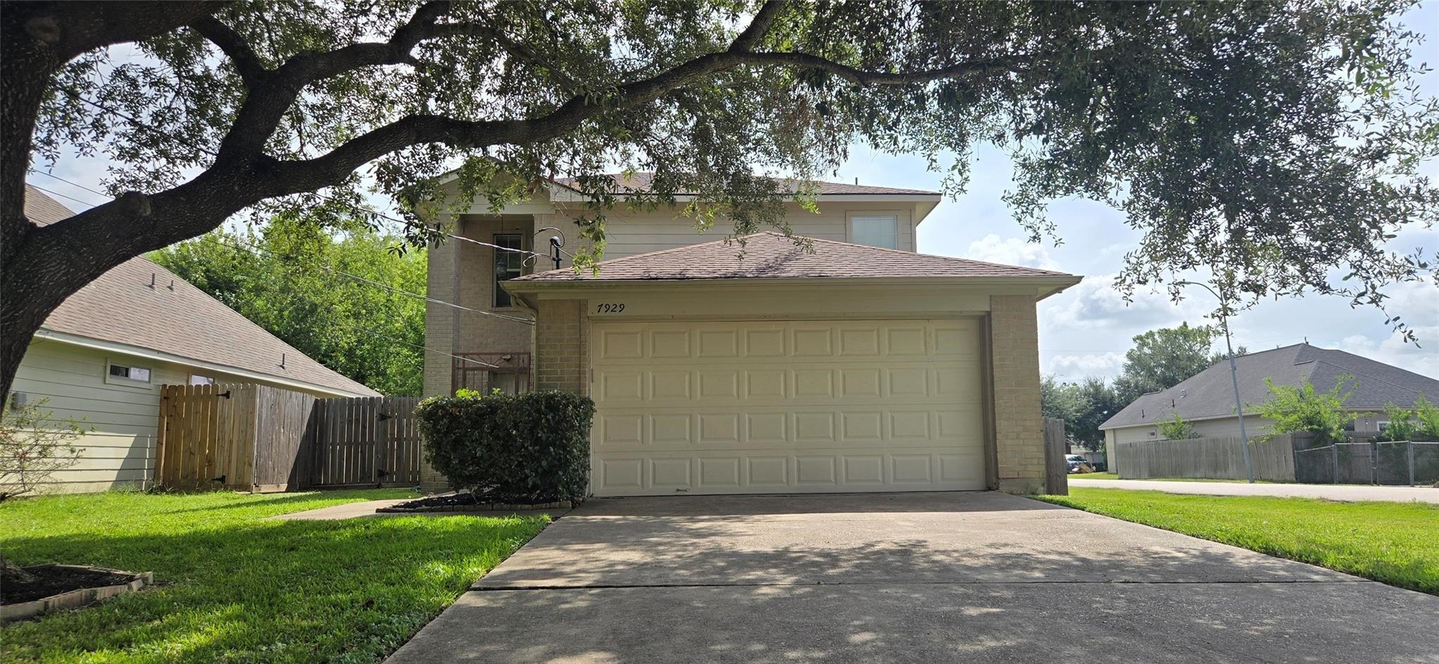 Home sits at the corner of Comal and redbud