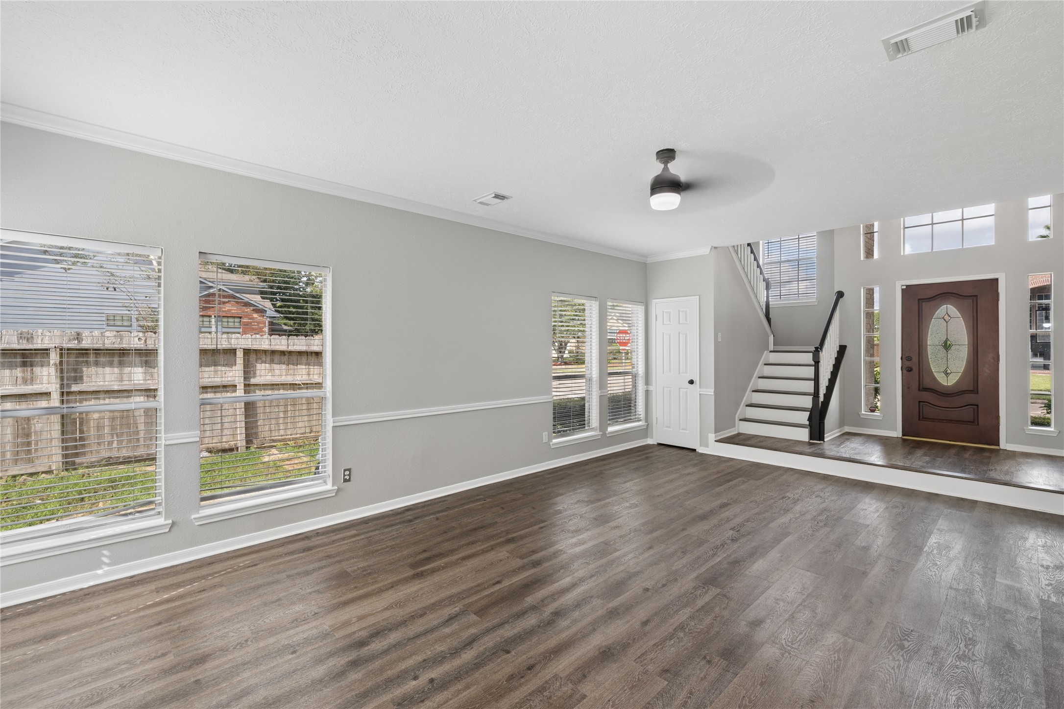 Living Room to the Foyer