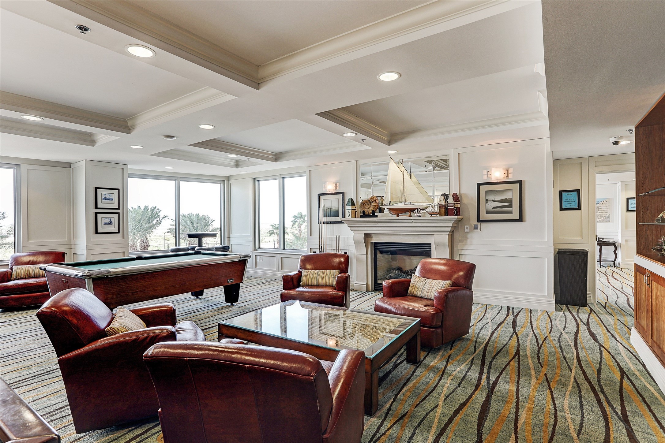 Settle in by the fireplace, enjoy a game of pool, and unwind in a comfortable space designed for relaxed coastal evenings.