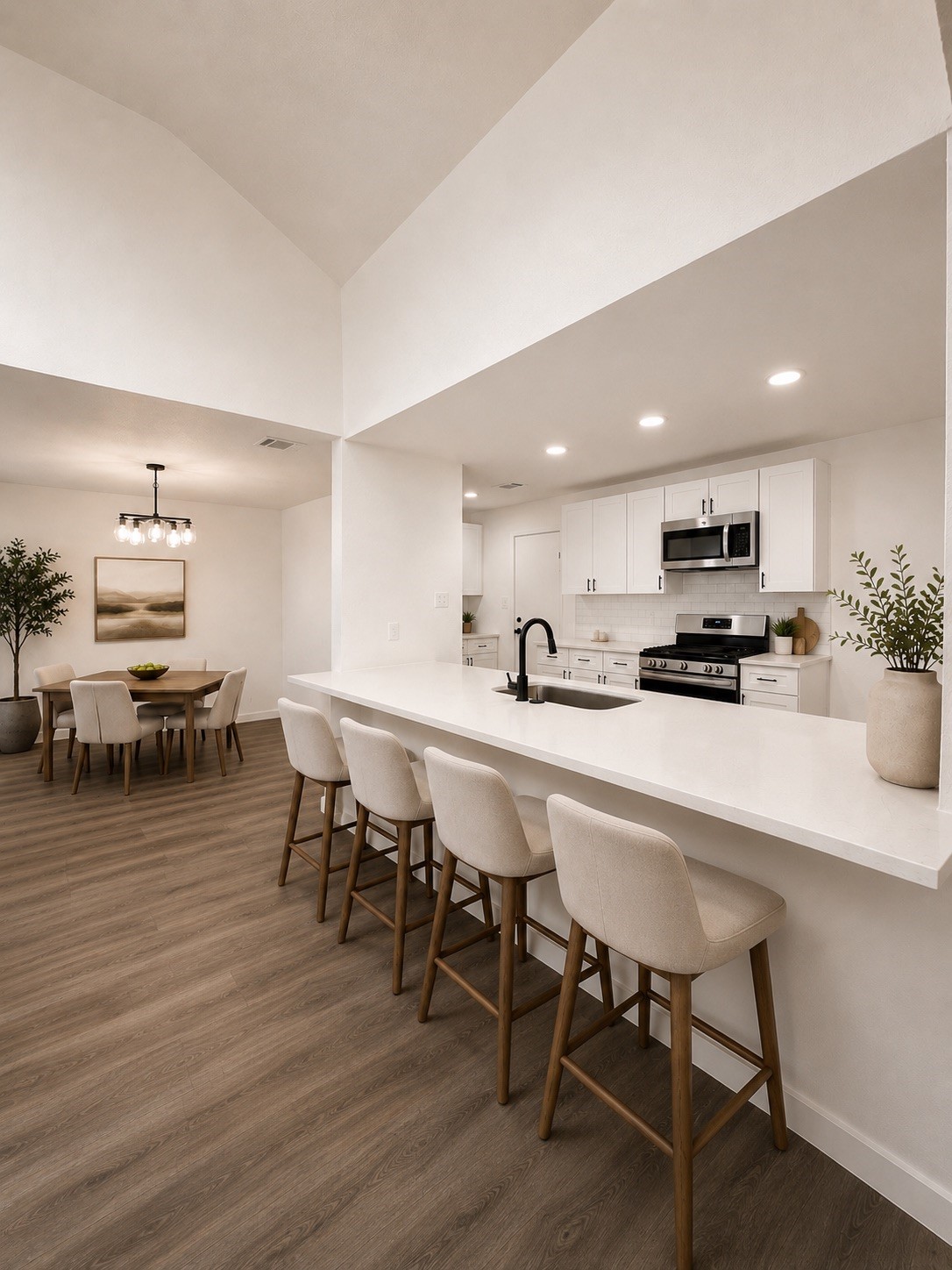 Kitchen with Open Layout to Dining Room Kitchen with Open Layout to Dining Room