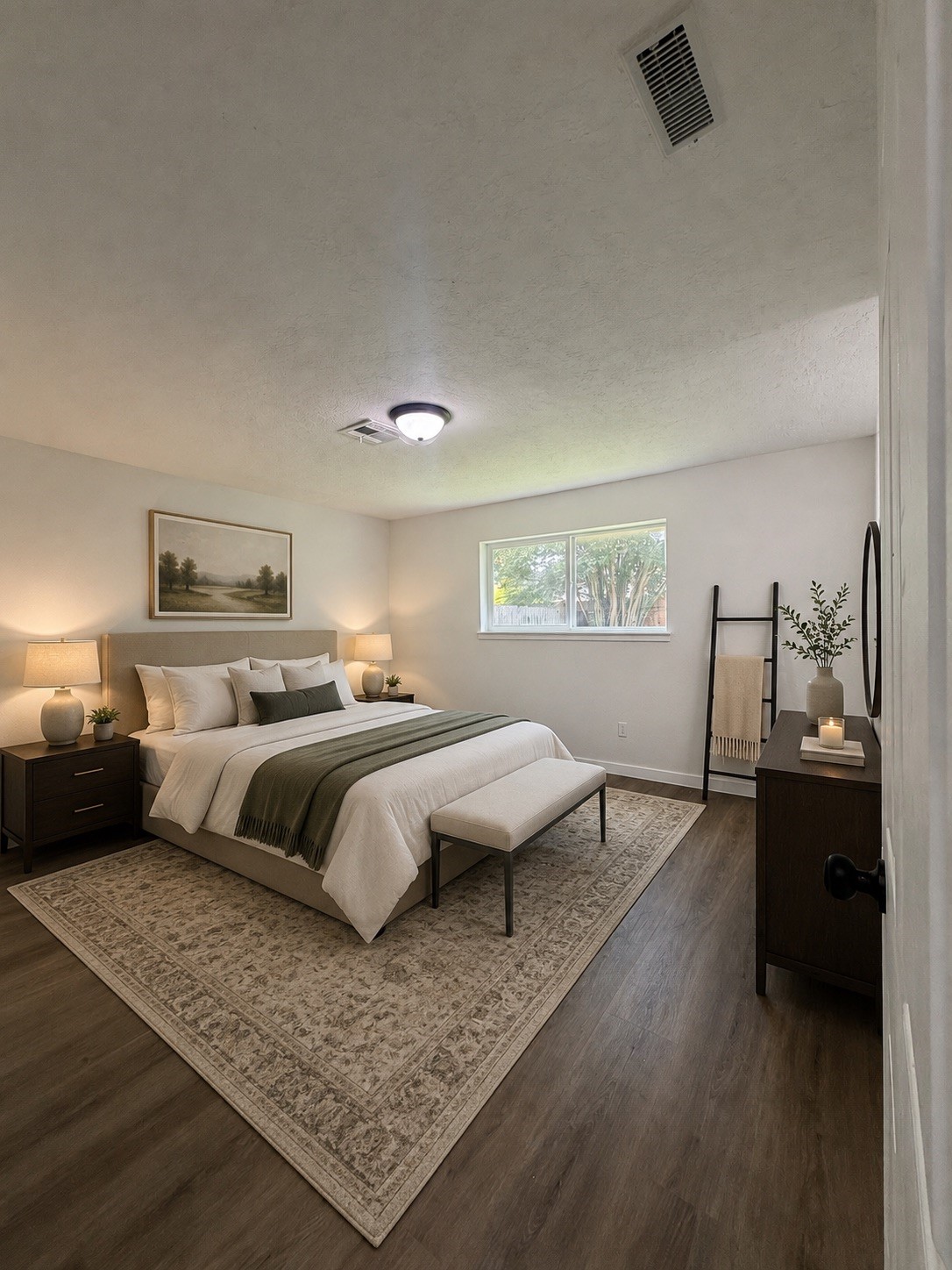 Primary Bedroom with Furniture