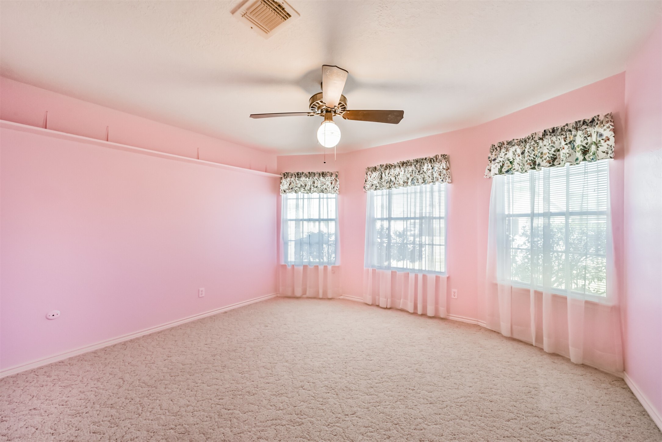 Bedroom #2 is ready for a fresh new look! Imagine the transformation that new flooring and a fresh coat of paint could bring. With a little creativity and your personal touch, this room can become a space tailored to your style.