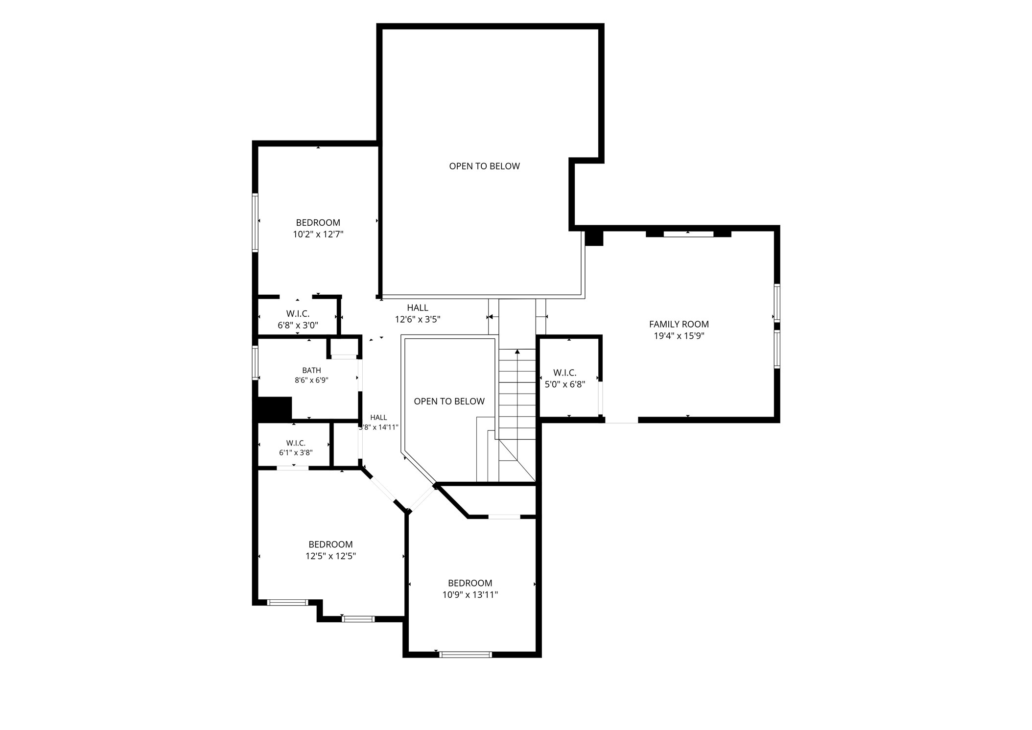 The upstairs floor plan highlights the game room, secondary bedrooms, and bath, offering a look at how these spaces come together.