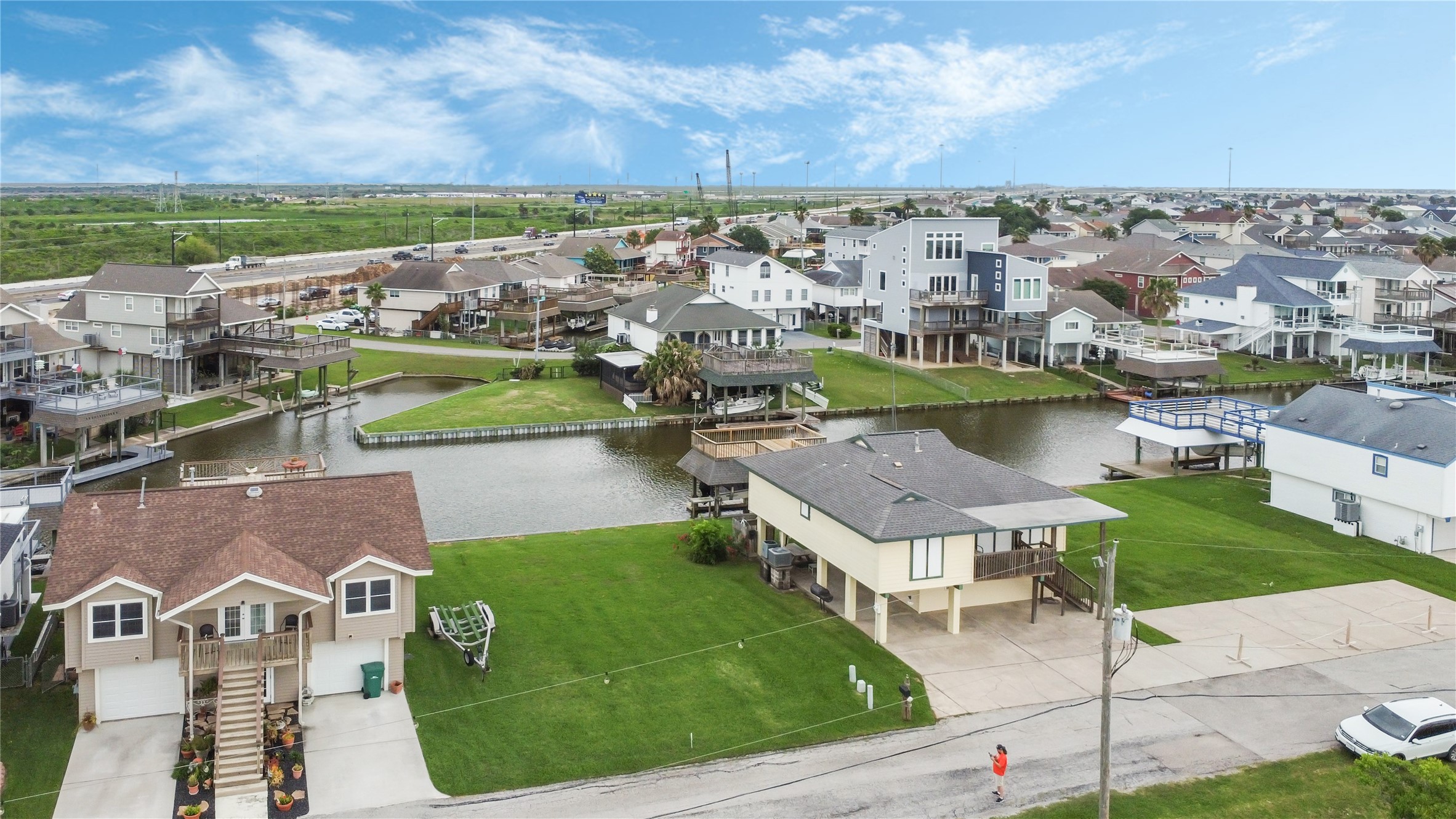 View of the lot with the canal in the backyard. View of the lot with the canal in the backyard.
