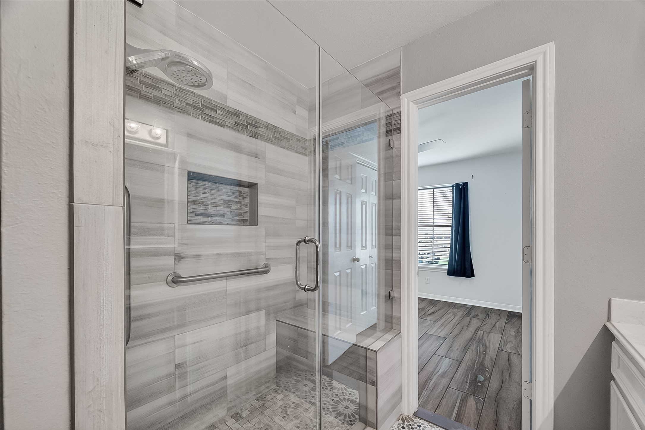 Updated bathroom on main level-