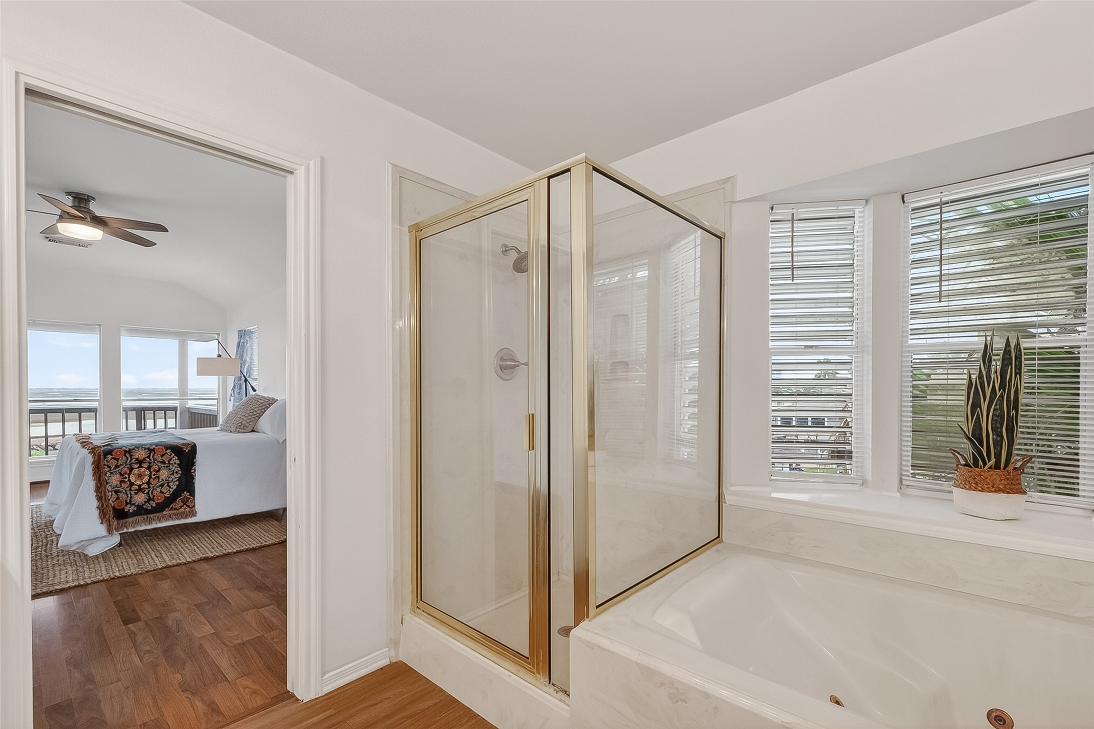 From ensuite bathroom looking towards the primary bedroom