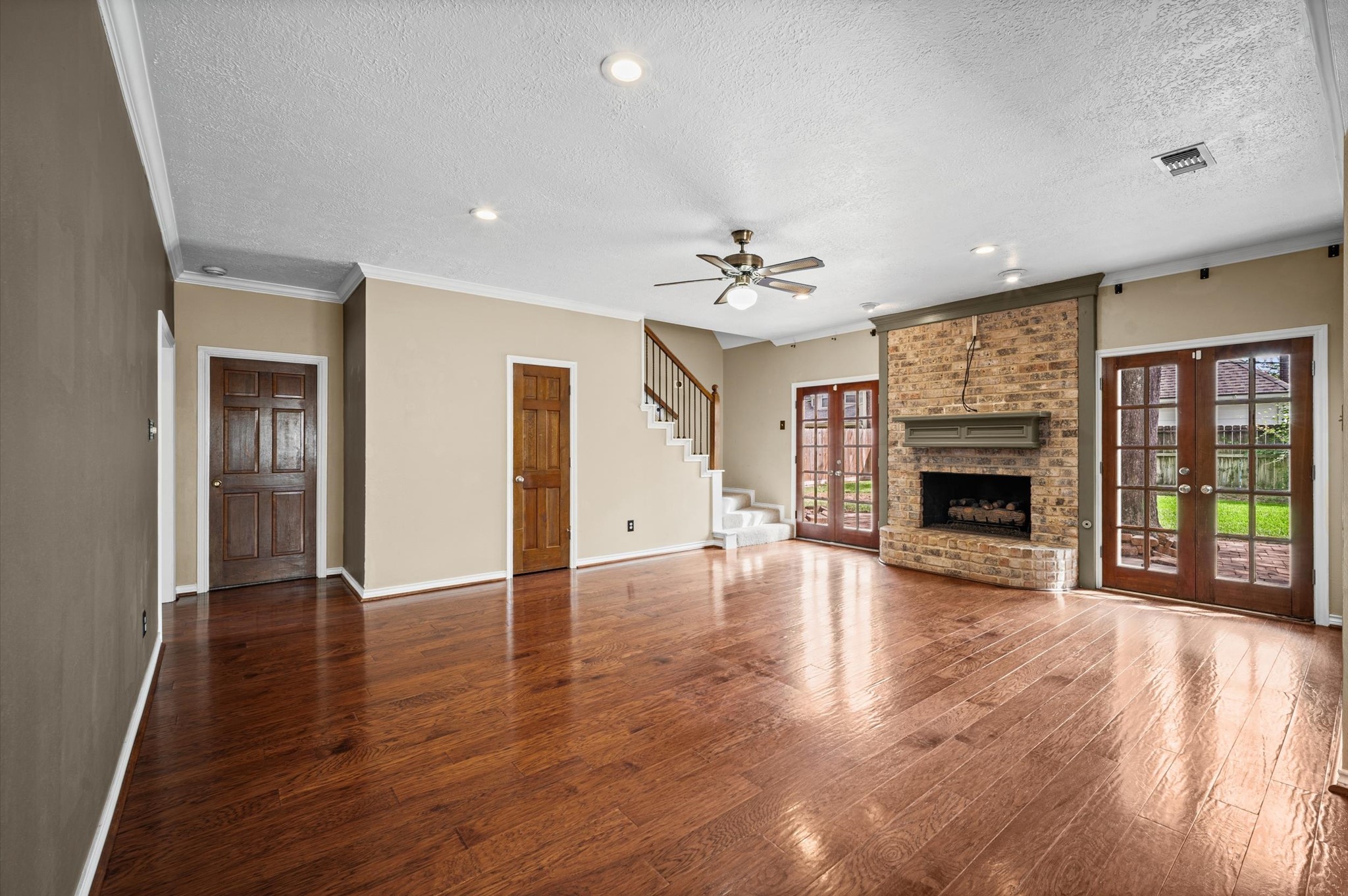 Another view of this spacious living room.