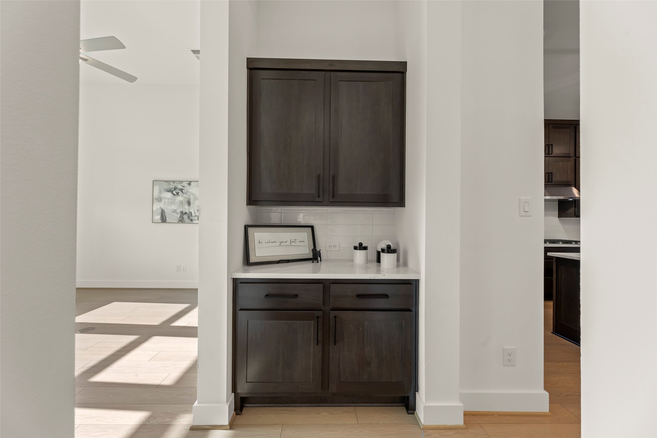 Nice butler's pantry with tons of space
