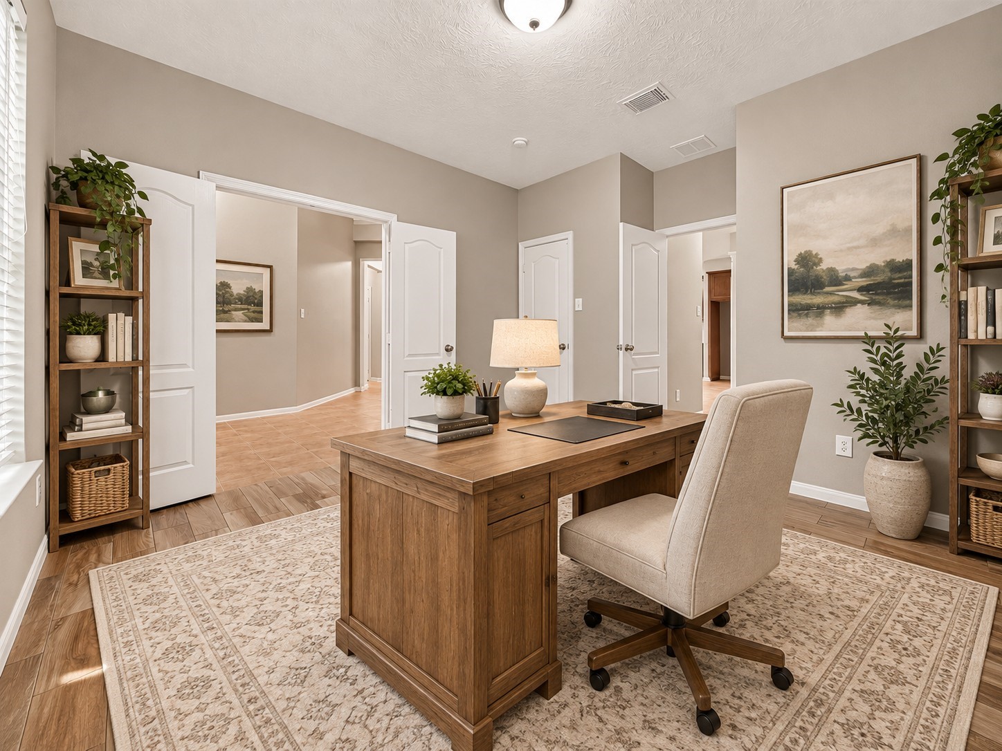 With closet space for additional storage and a full bathroom located right next door, this room is a convenient, flexible option for guests, a home office, or everyday living. **Virtually Staged**