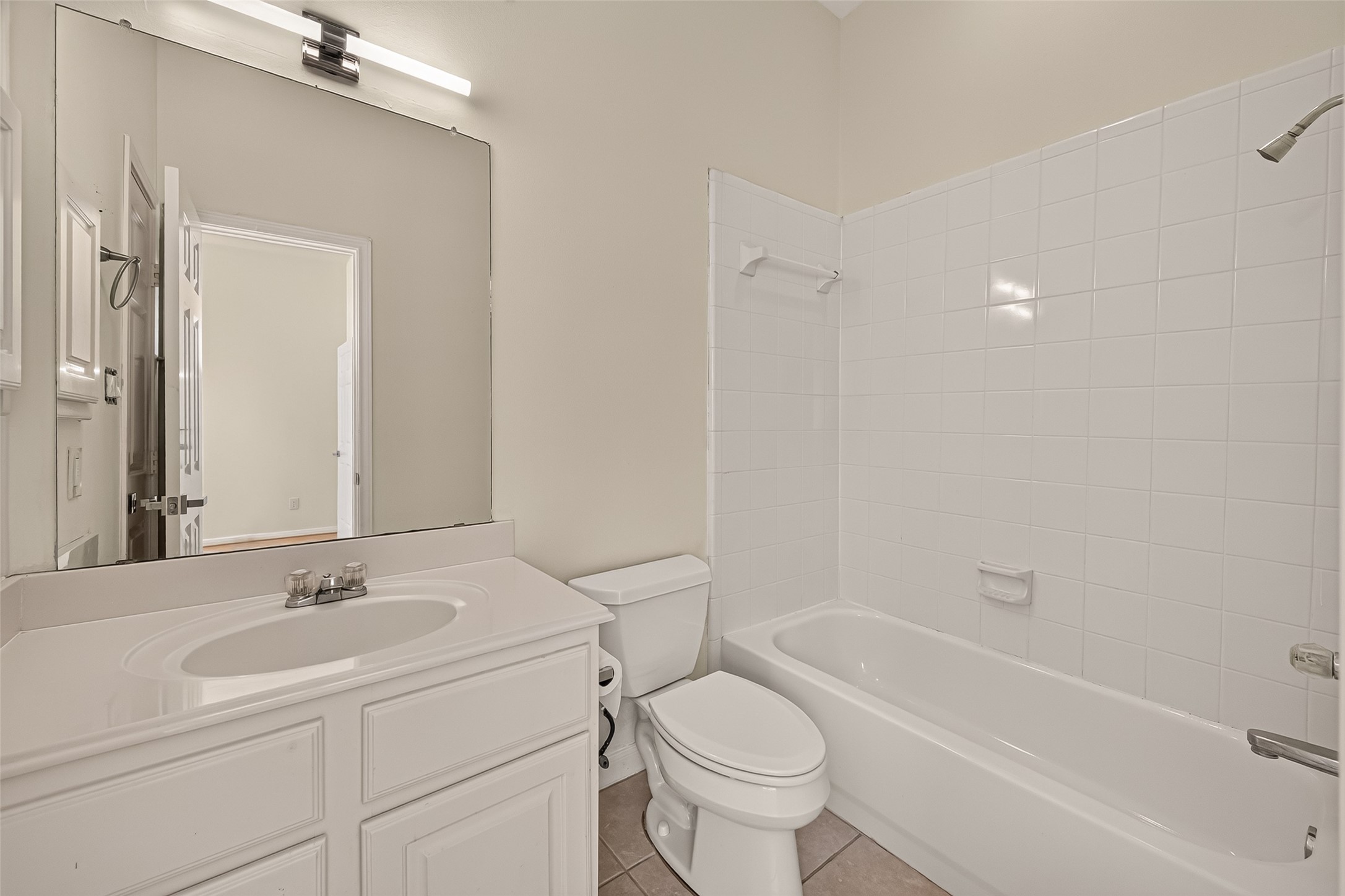 Bathroom in secondary bedroom on the second floor.