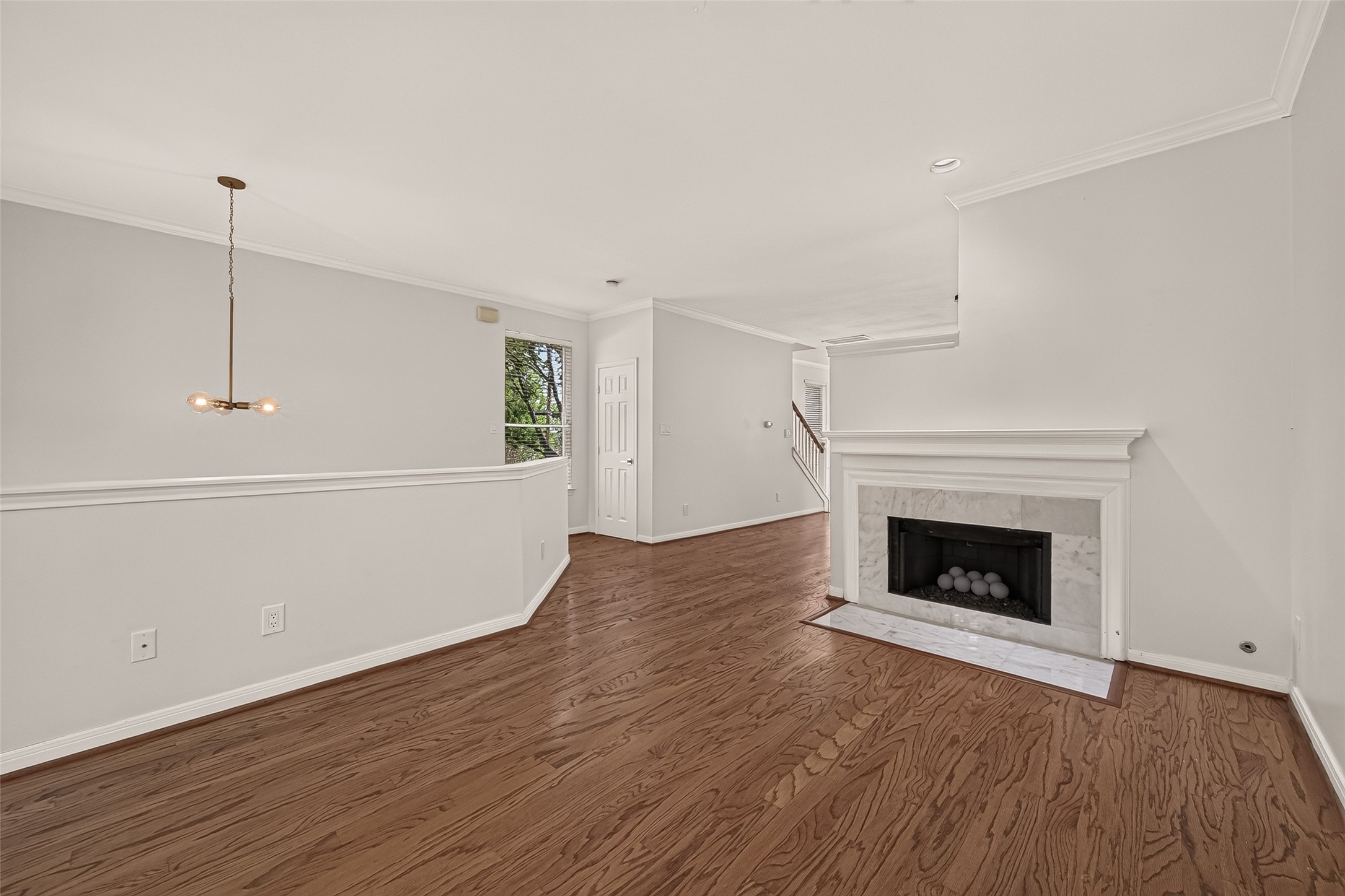 Living room on the second floor.