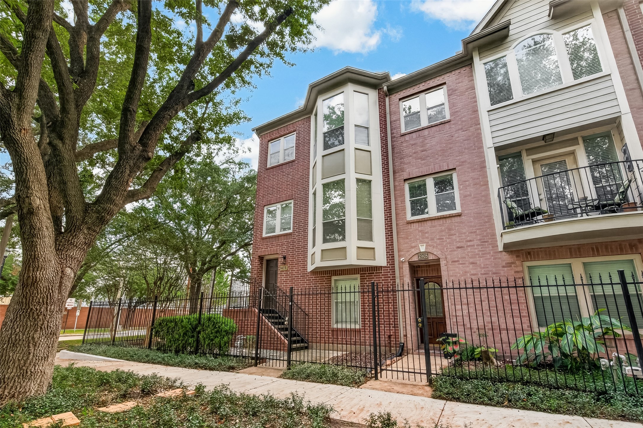 Enjoy the best of city living with nearby restaurants, shopping, bike paths, and green spaces. This corner-unit townhome offers a gated yard, mature trees, and an attached two-car garage, giving you a welcoming place to call home while staying close to everything Midtown has to offer. Enjoy the best of city living with nearby restaurants, shopping, bike paths, and green spaces. This corner-unit townhome offers a gated yard, mature trees, and an attached two-car garage, giving you a welcoming place to call home while staying close to everything Midtown has to offer.