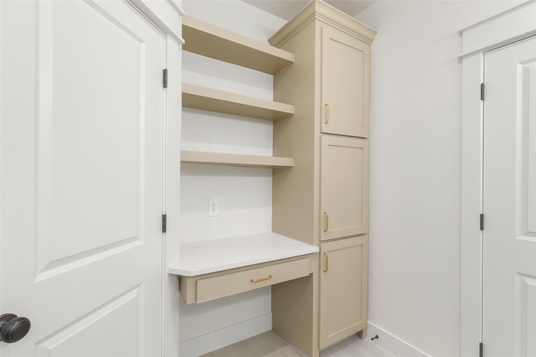 Primary bath has private toilet closet and dedicated vanity area.
