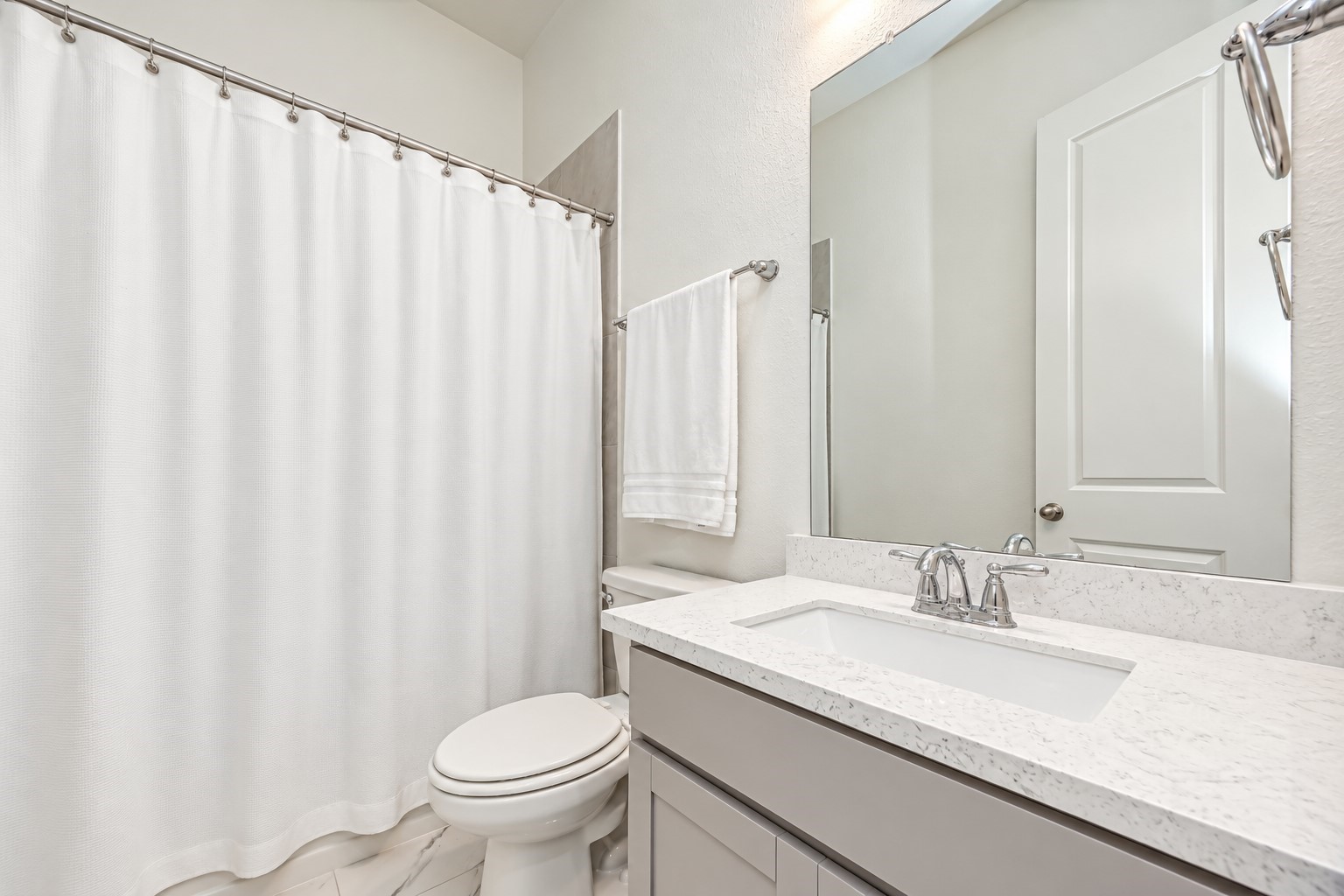 1st Bathroom with tub/shower combo
