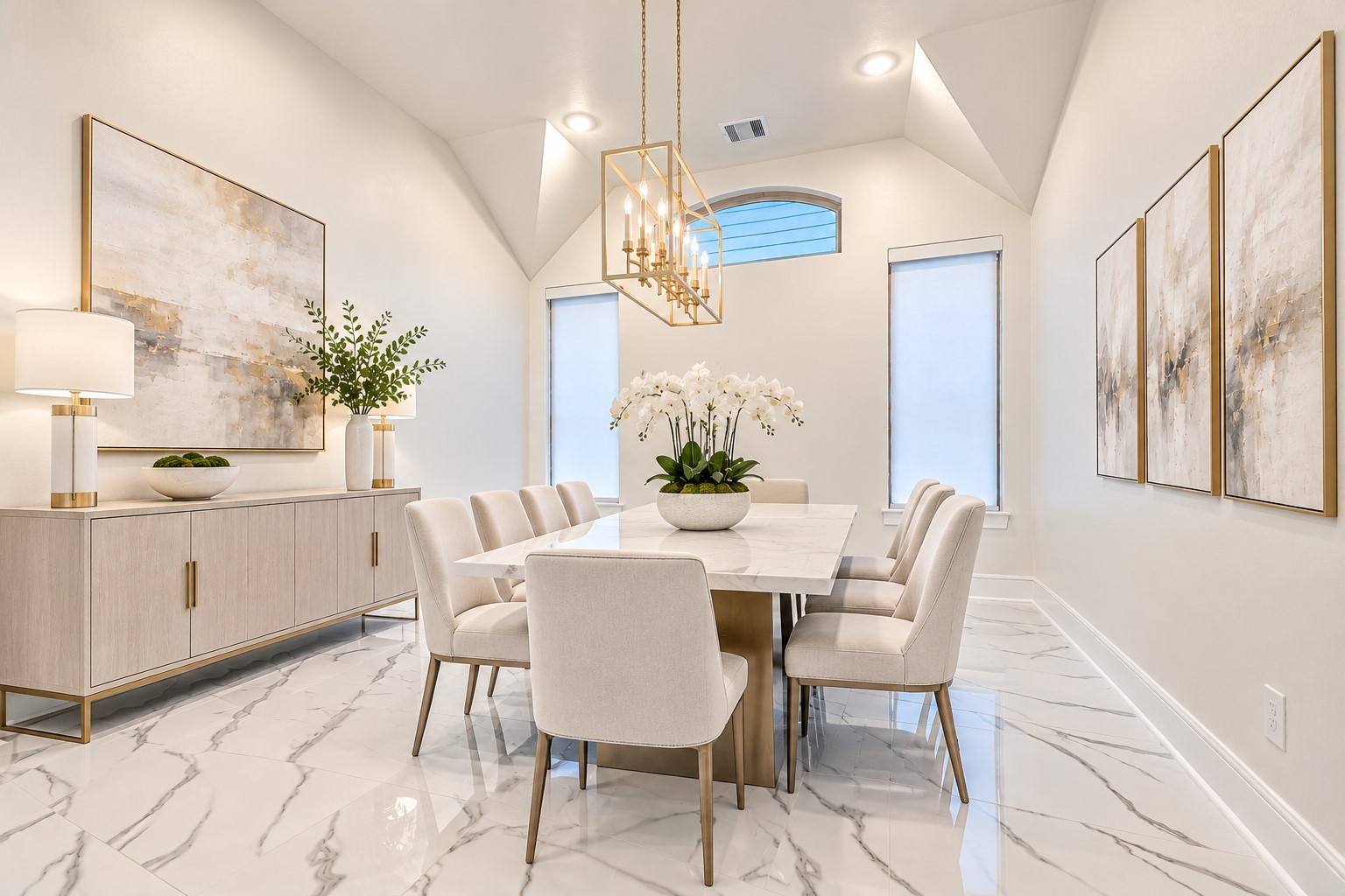 Dining Room virtually staged