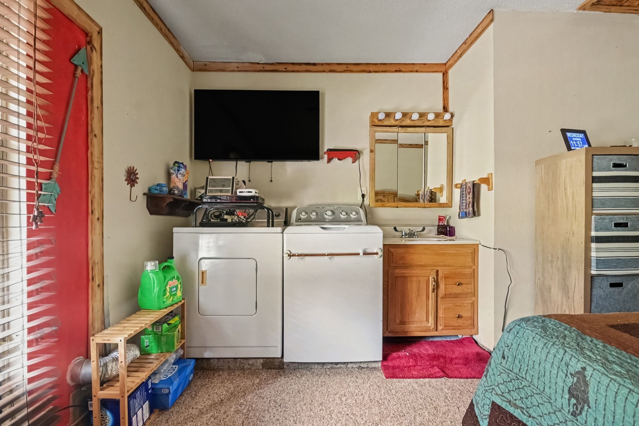 Laundry Conveniently located in the primary bedroom