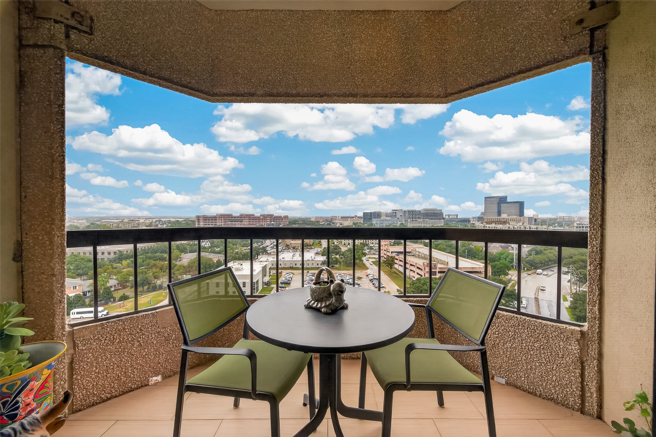 spacious balcony