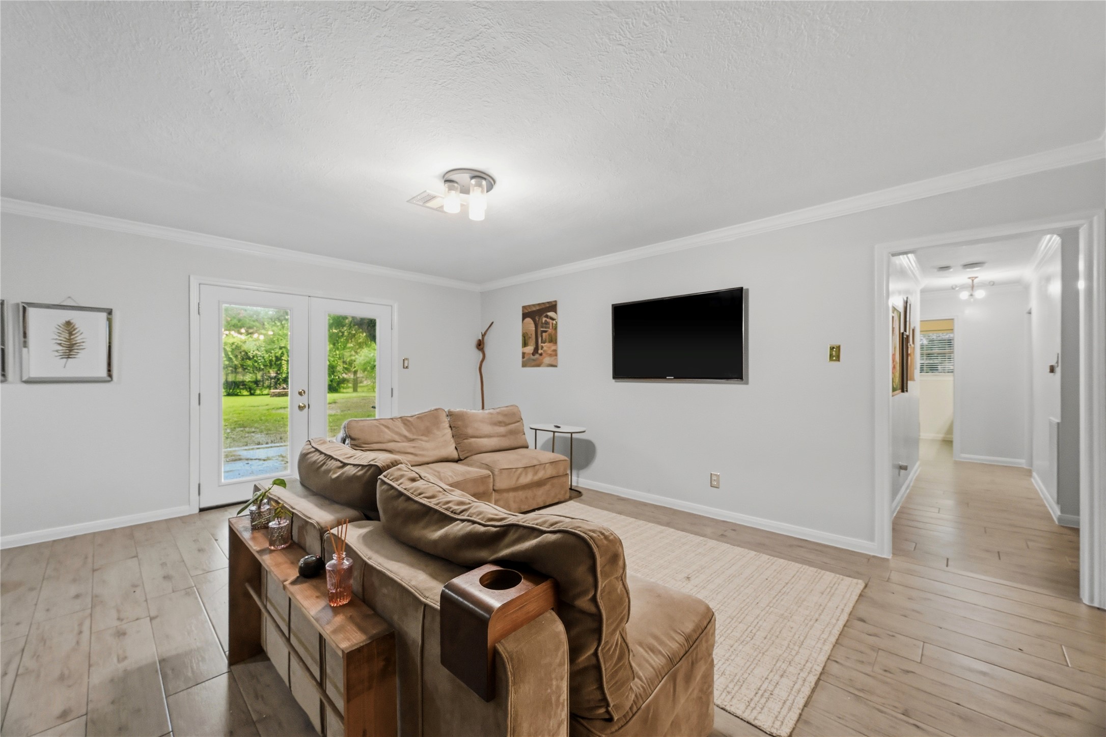 Warm and inviting family room with a welcoming atmosphere