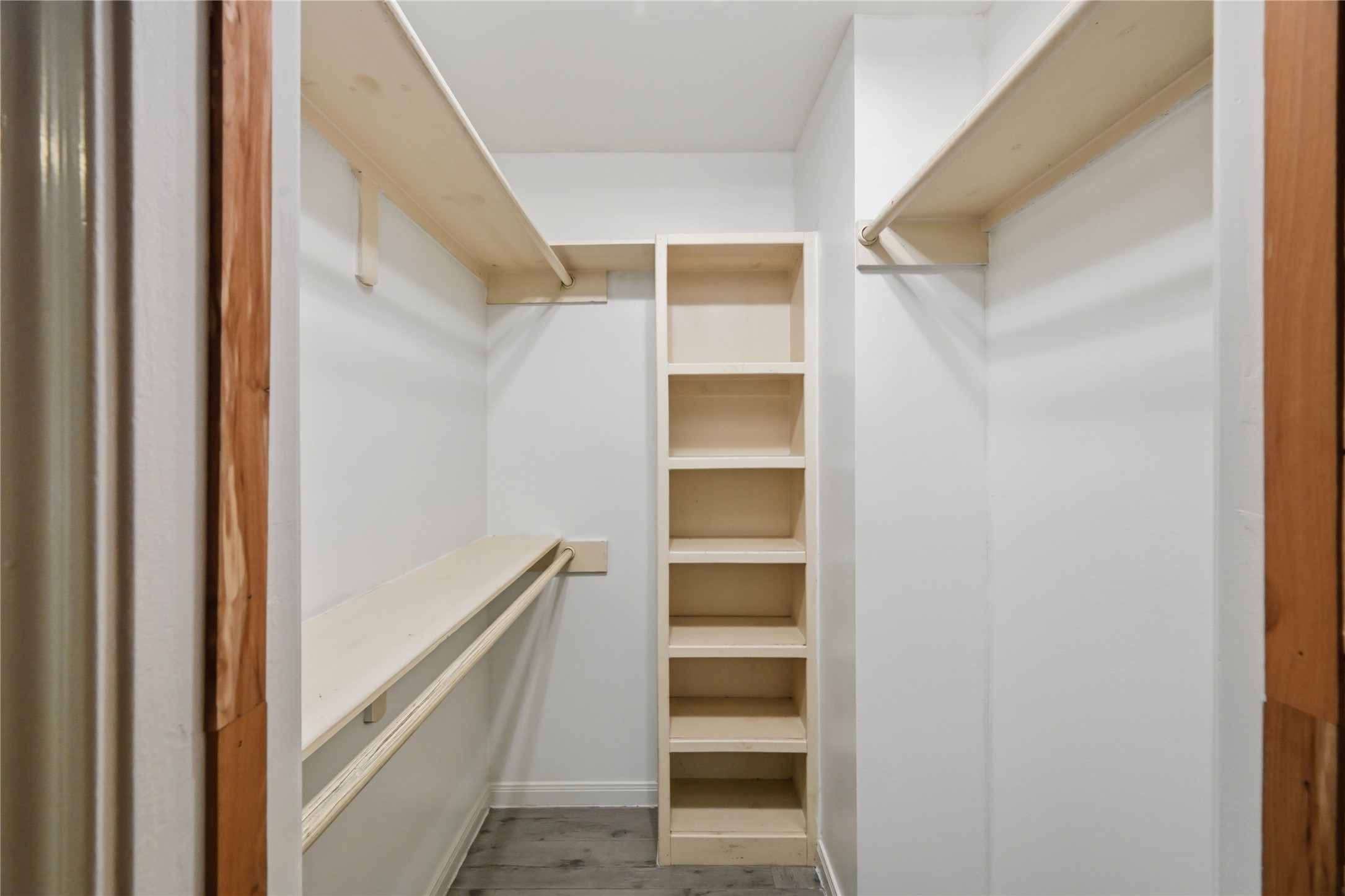 Walk in primary closet