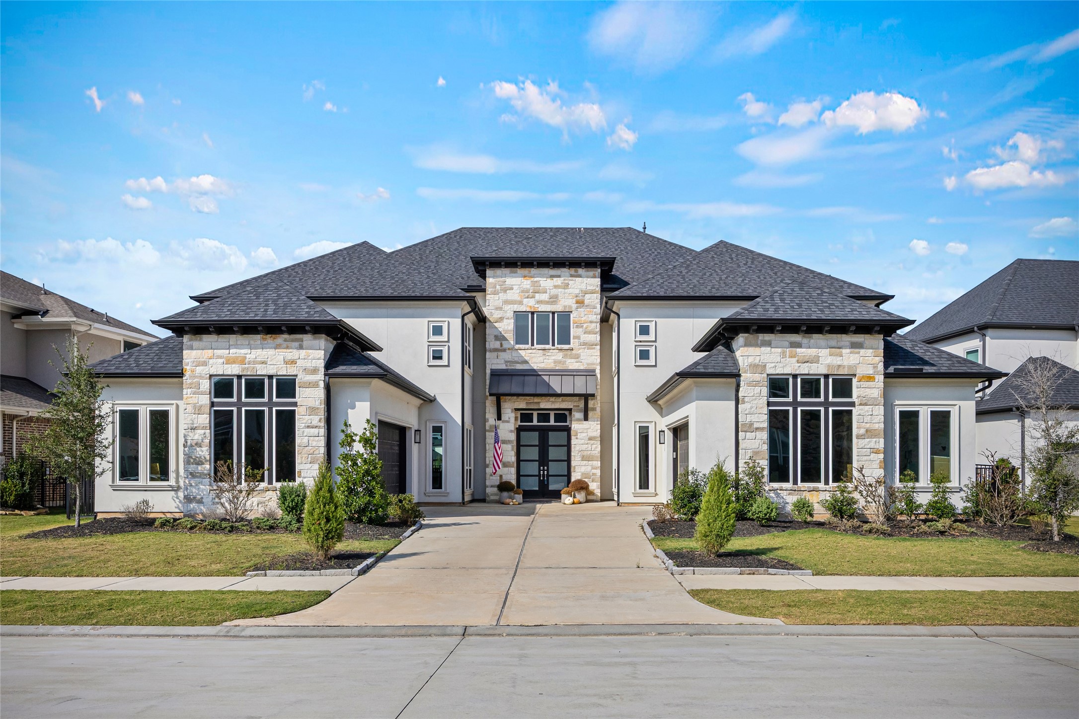 Beautifully positioned, the homes striking faade creates an impressive first impression