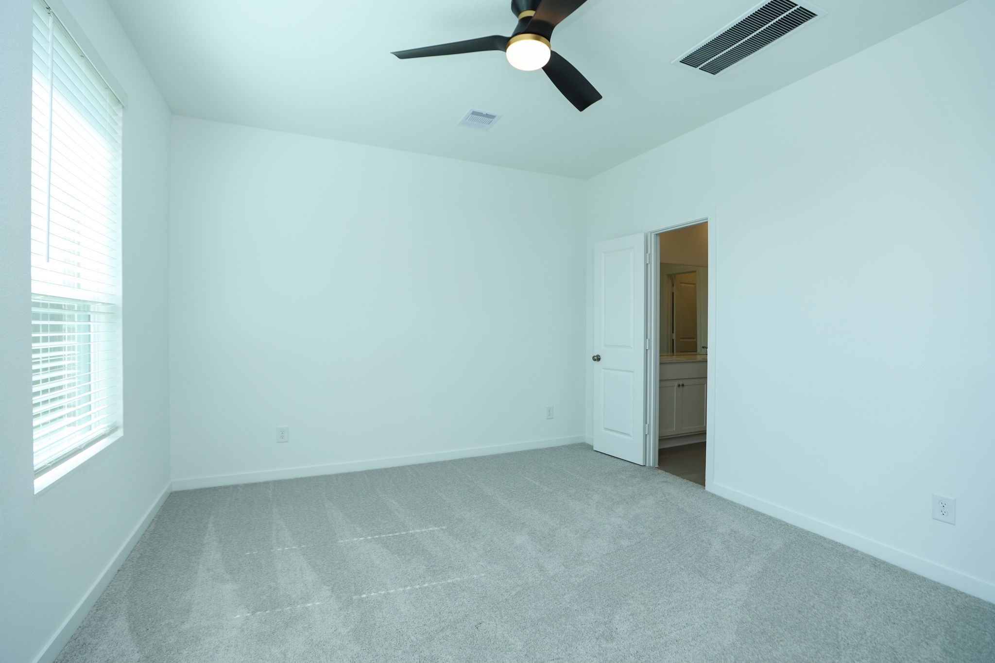 Primary Bedroom located at back of home for privacy.