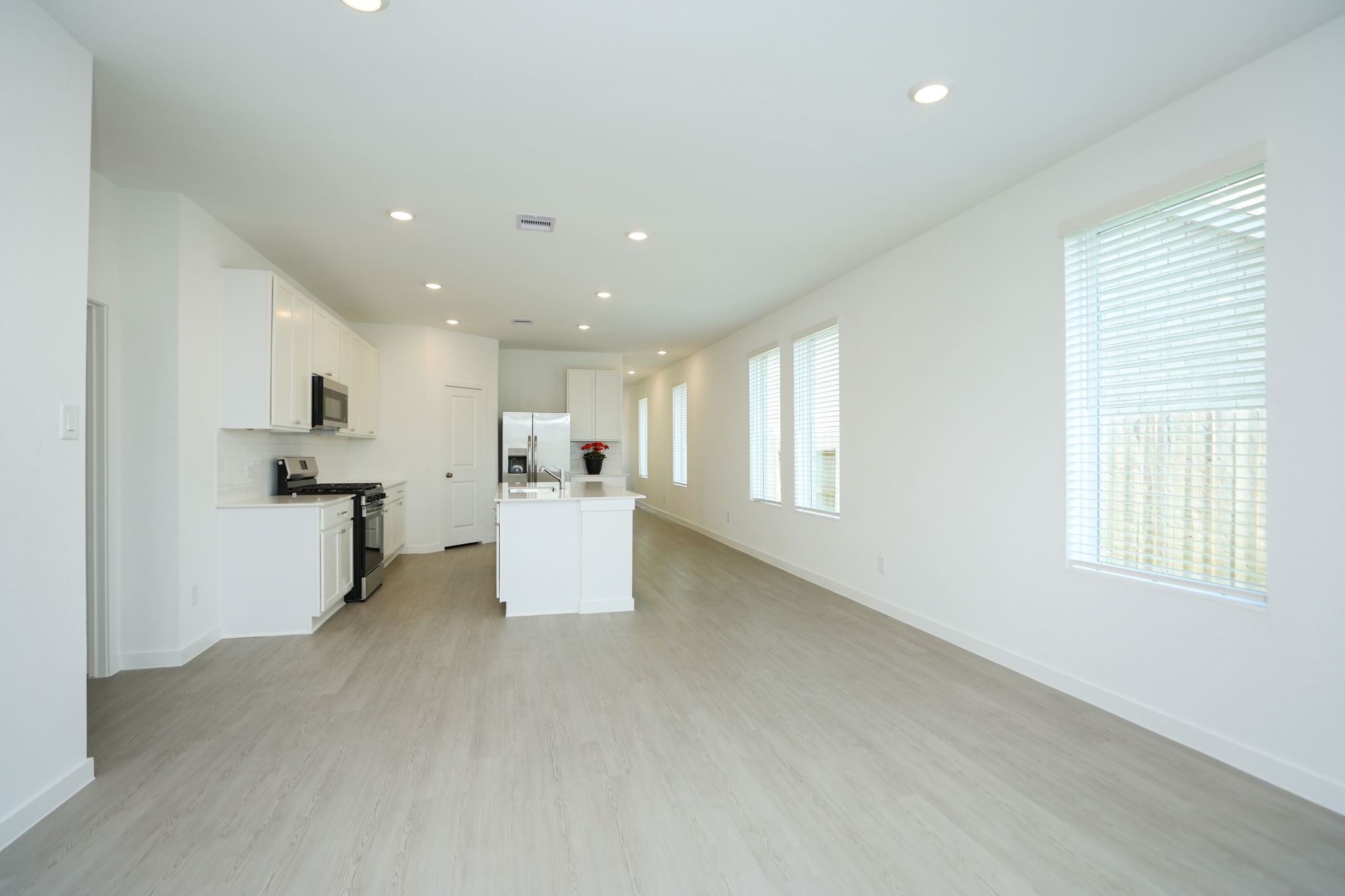 This home has so much natural light and beautiful floors.