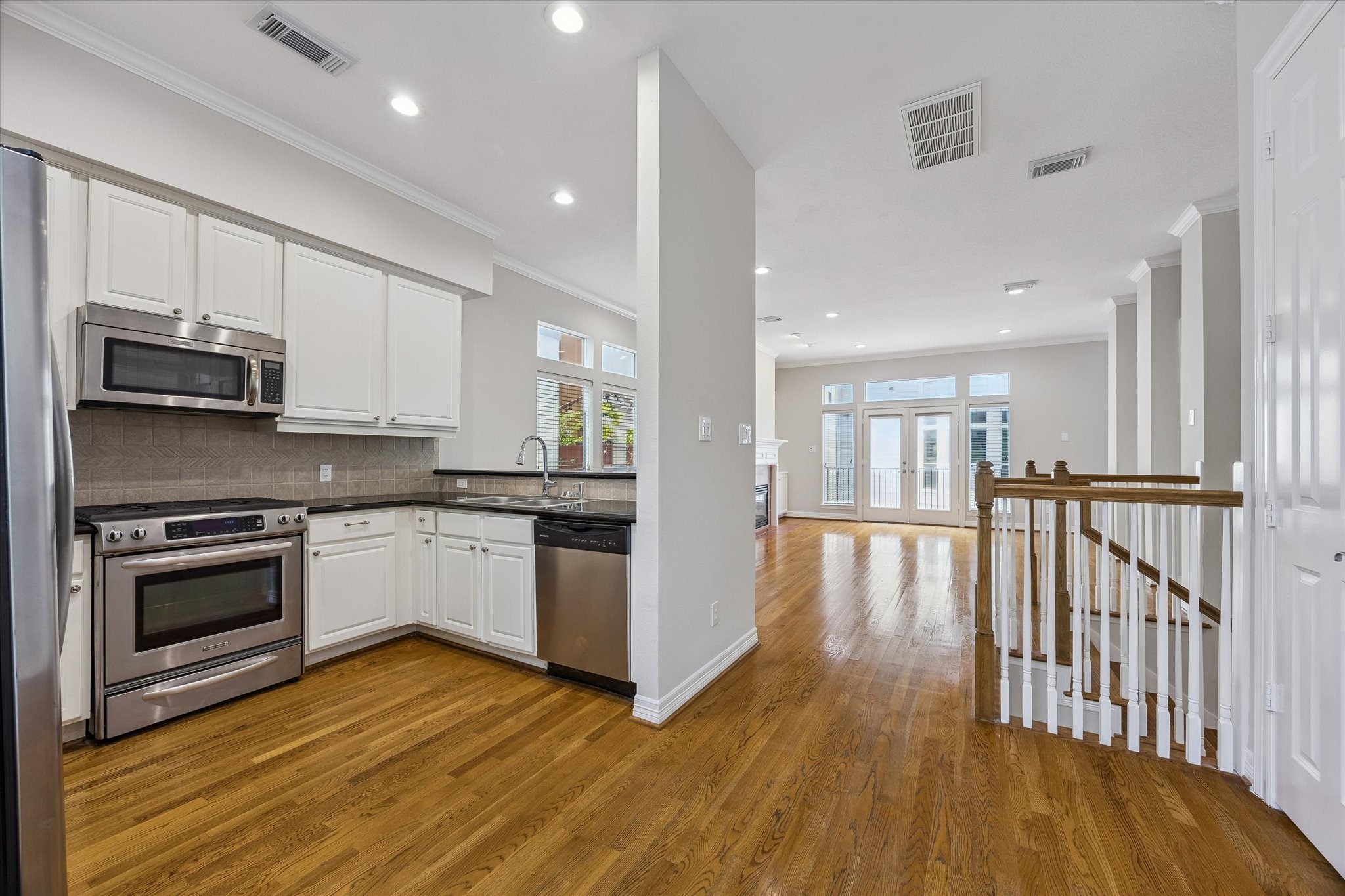 Another shot showing the easy flow between functions on this living floor!