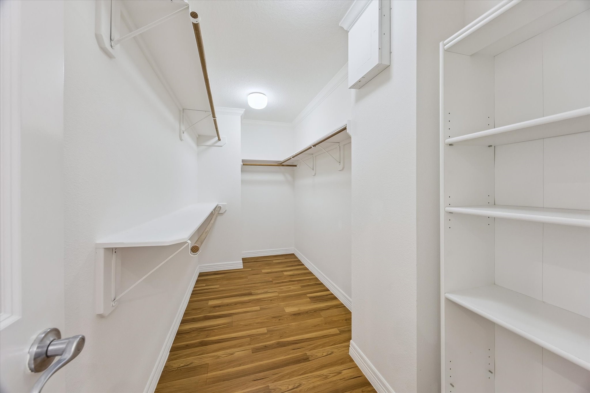 SPACIOUS walk-in closet! Built-in shelves!