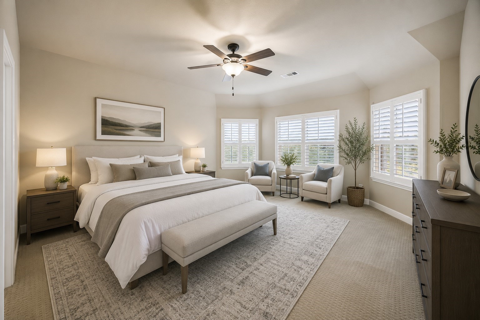 Select images have been professionally virtually staged to showcase the home's design possibilities and help buyers envision the space. Actual furnishings and dcor are not present in the home.