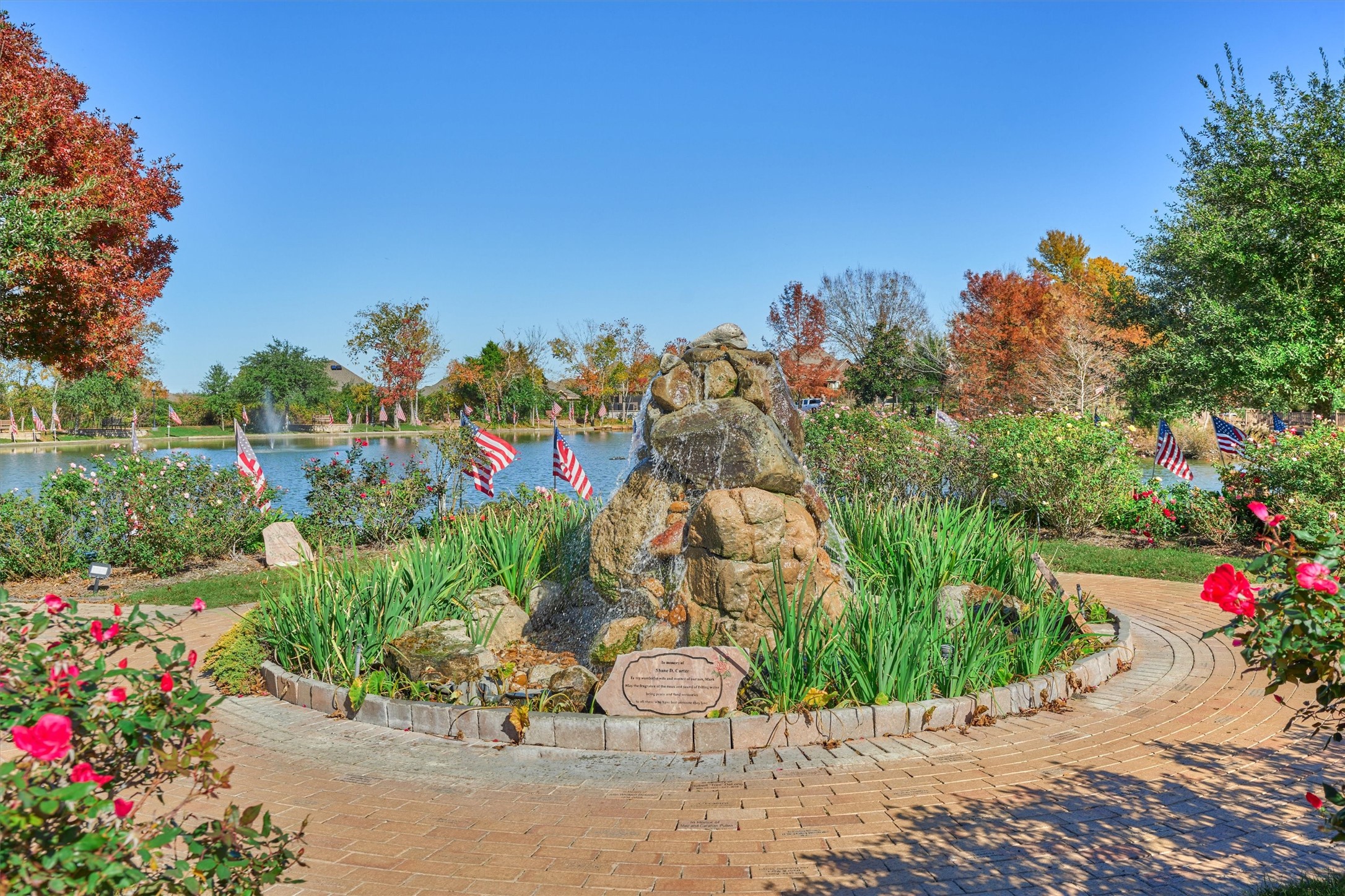 The pond at Memory Park.