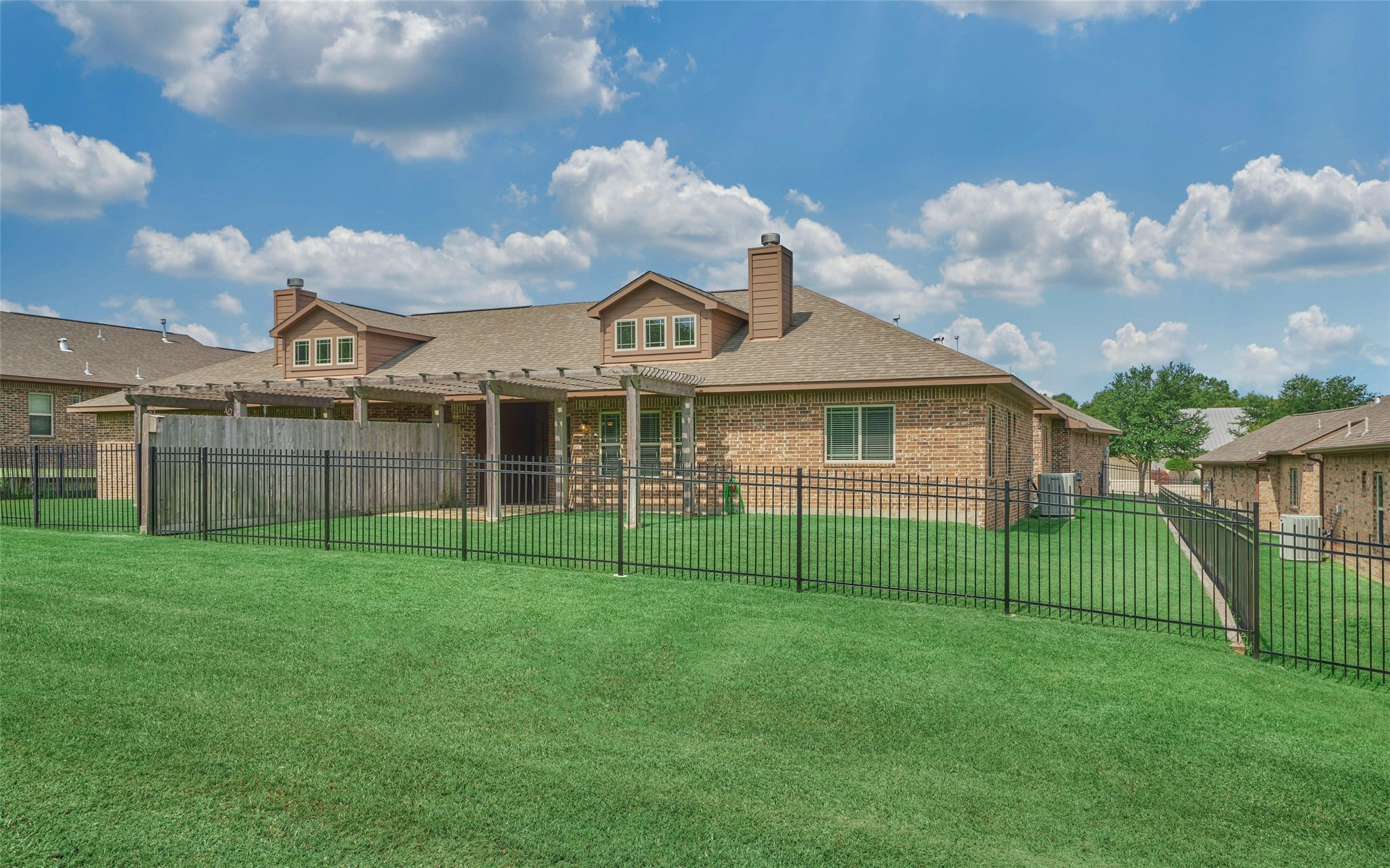 A view of the back elevation.