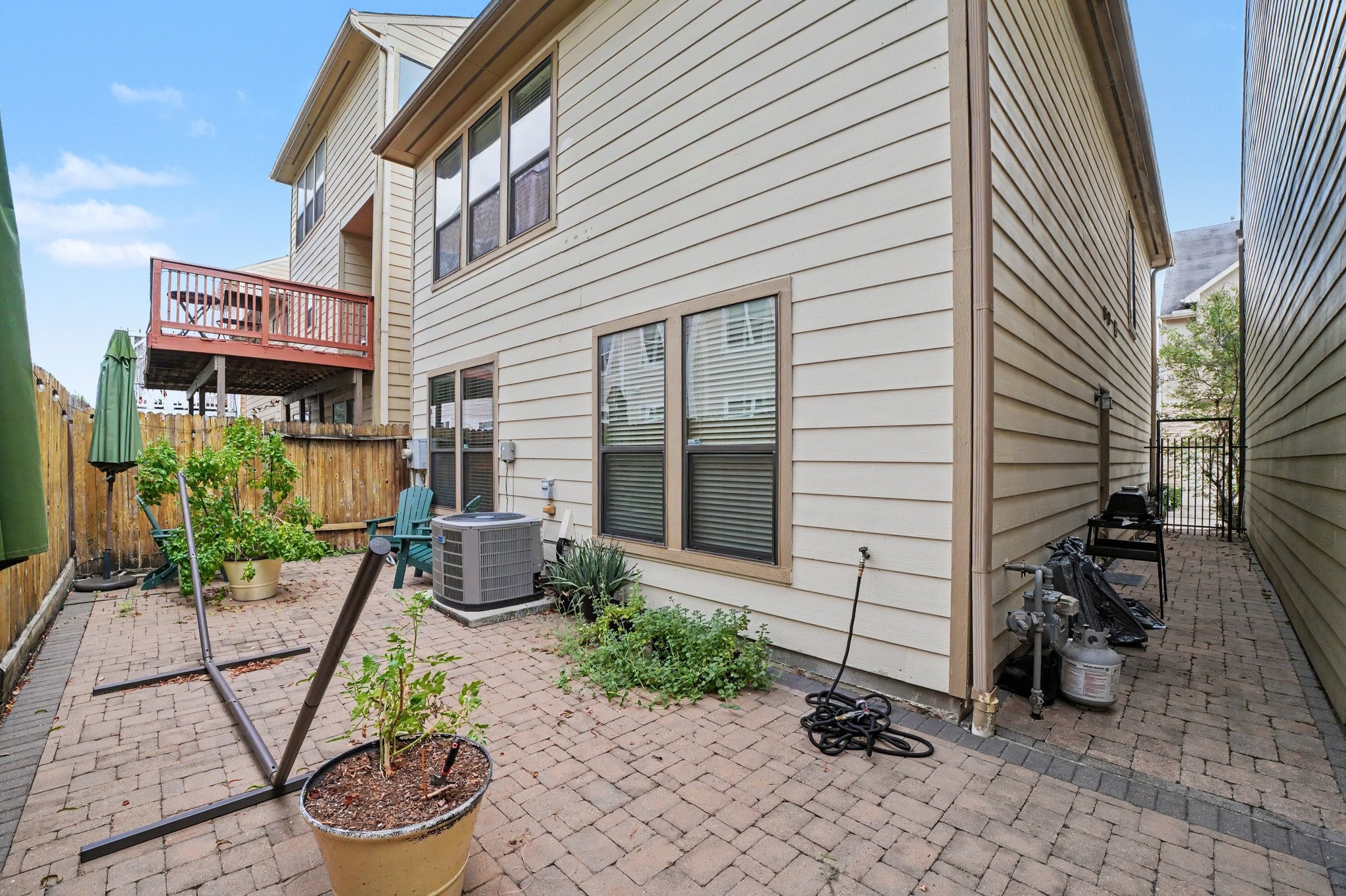 Low maintenance outdoor area
