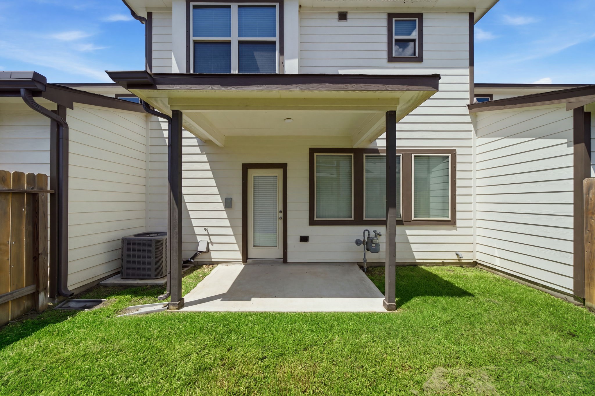 Backyard- virtually staged