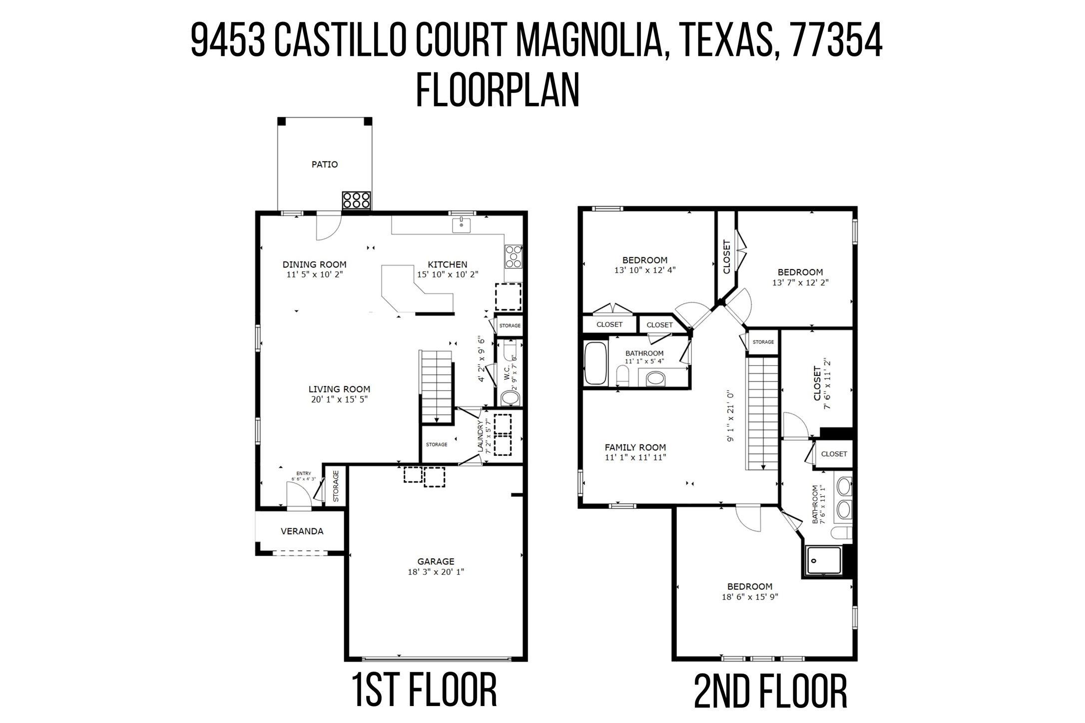 Enjoy the best of both worlds with a spacious open floor plan and two separate living areas!