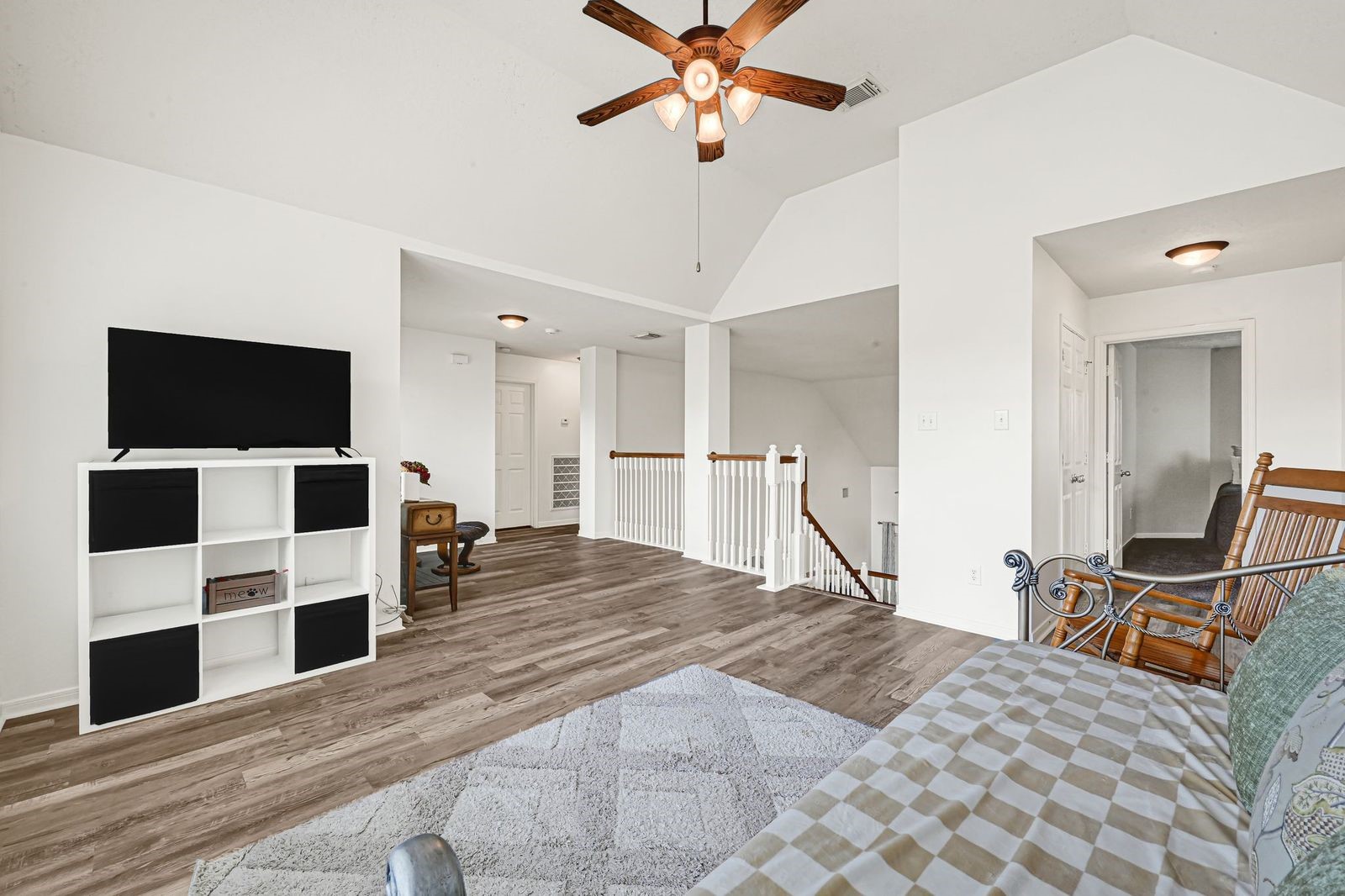 Upstairs game room or flex space