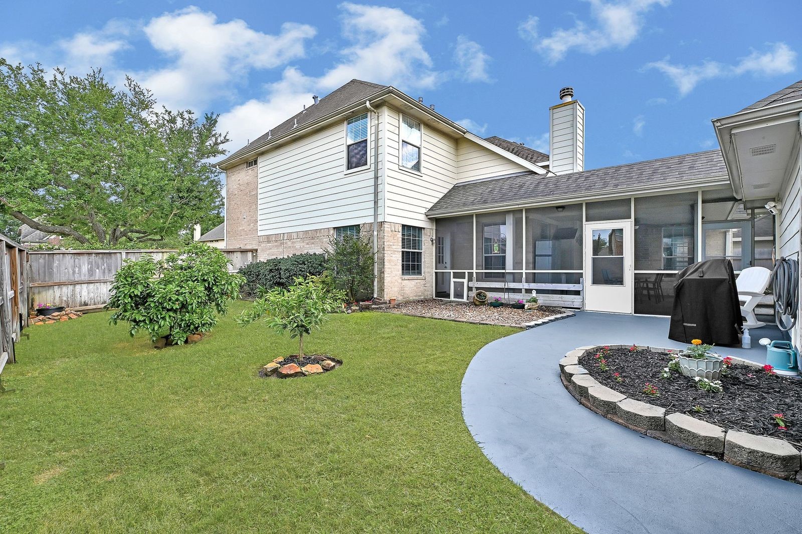 Outdoor space for animals or extra green space