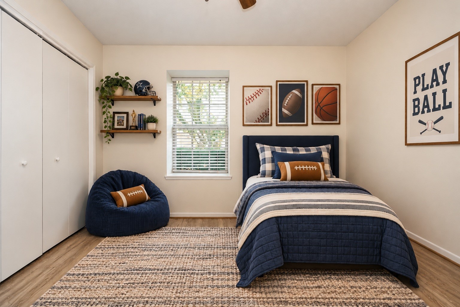 Bedroom number 3 (Virtually staged)
