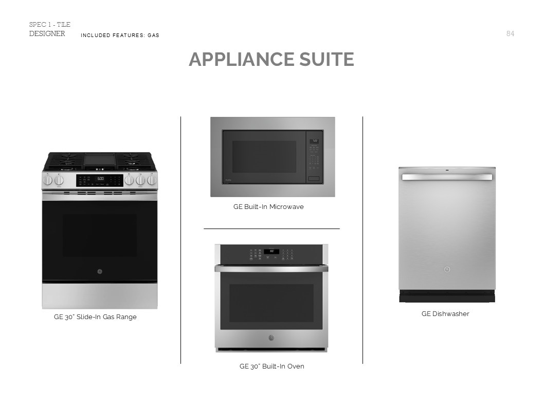 Farmhouse Look Palette 6: Appliance Selection Sheet (*Artist rendering used for illustration purposes only.)
